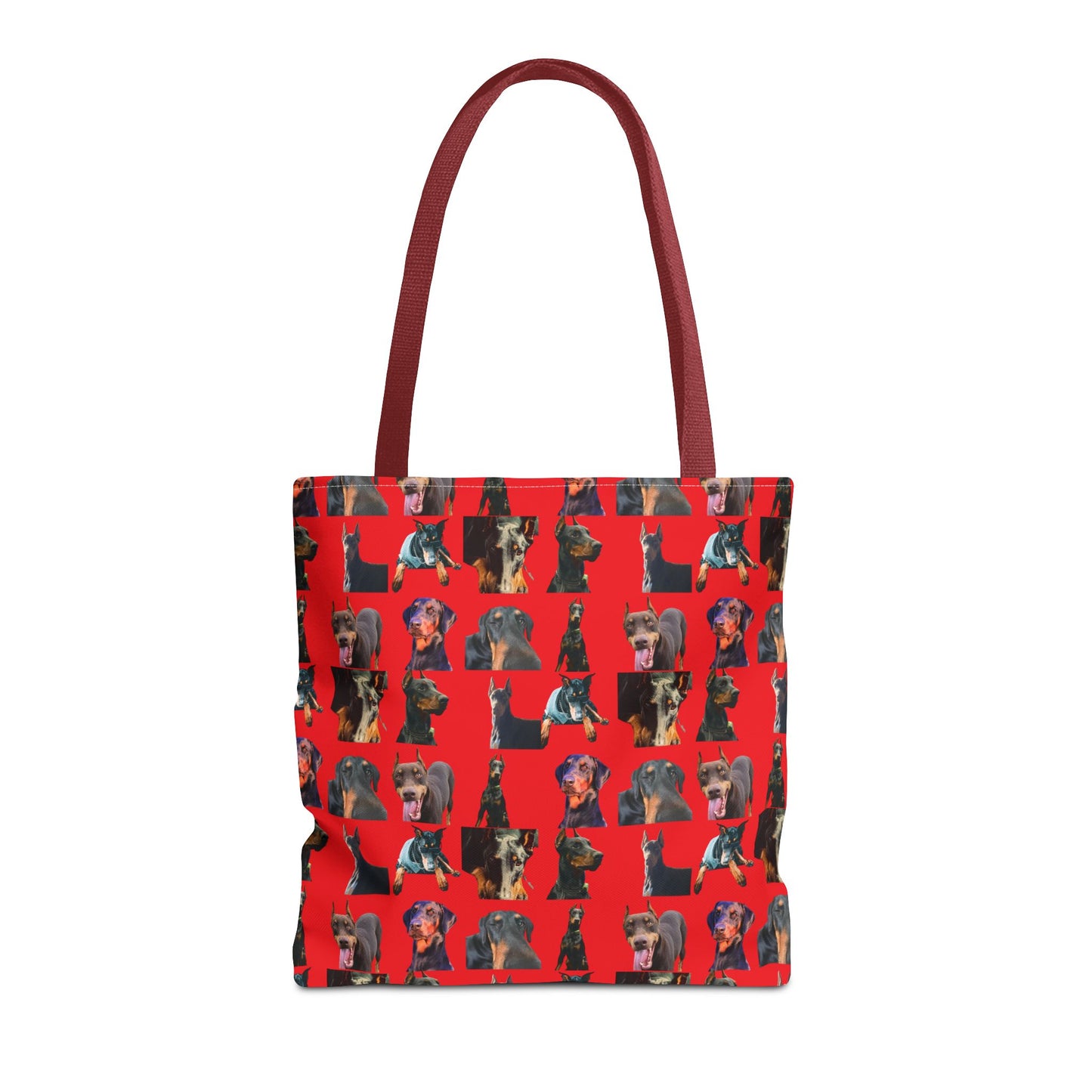 Edition 3 Doberman Model Pattern Red Tote Bag