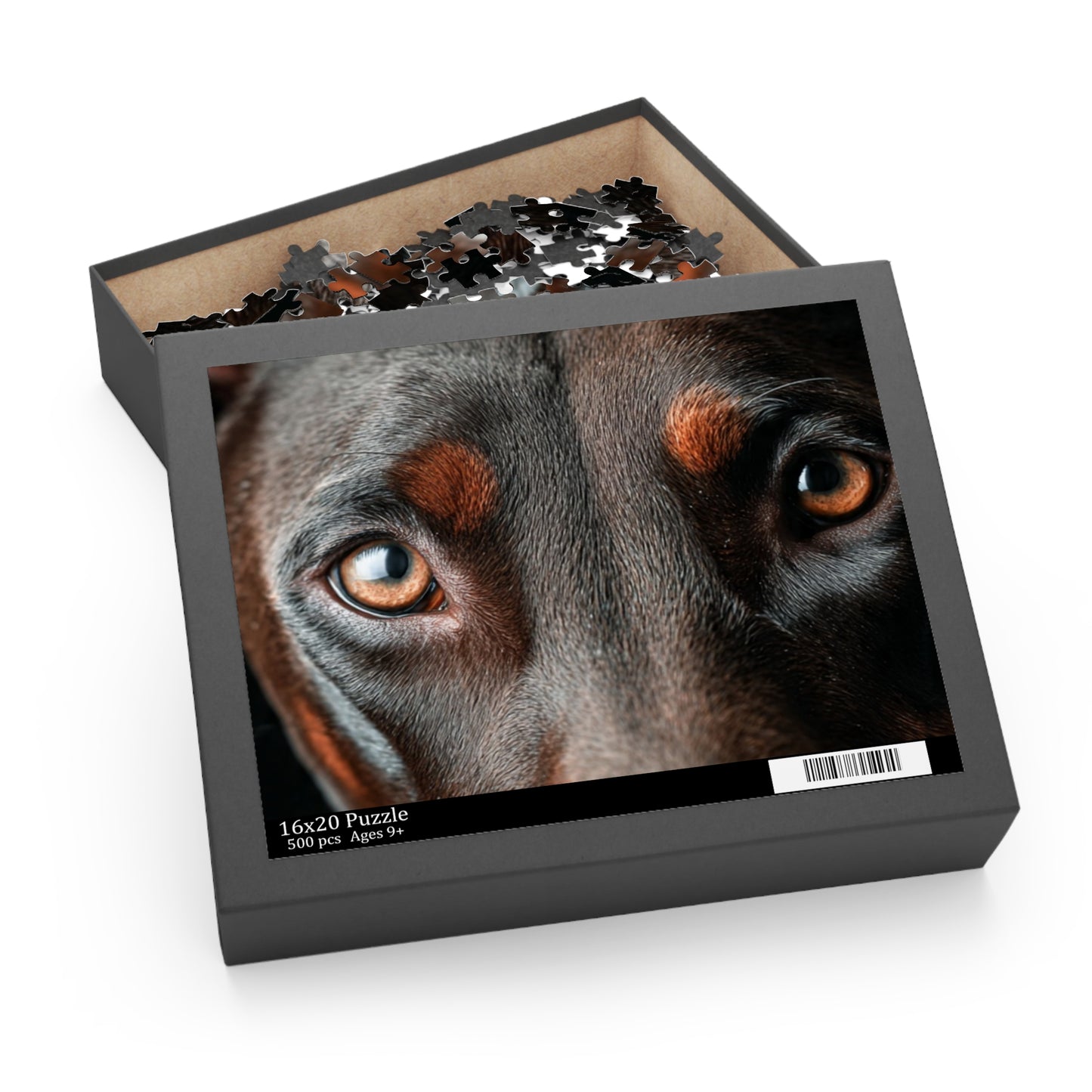 Human Mental Stimulation 5 Puzzle Black Lab Portrait Puzzle 1 Jigsaw (120/252/500 Pieces)