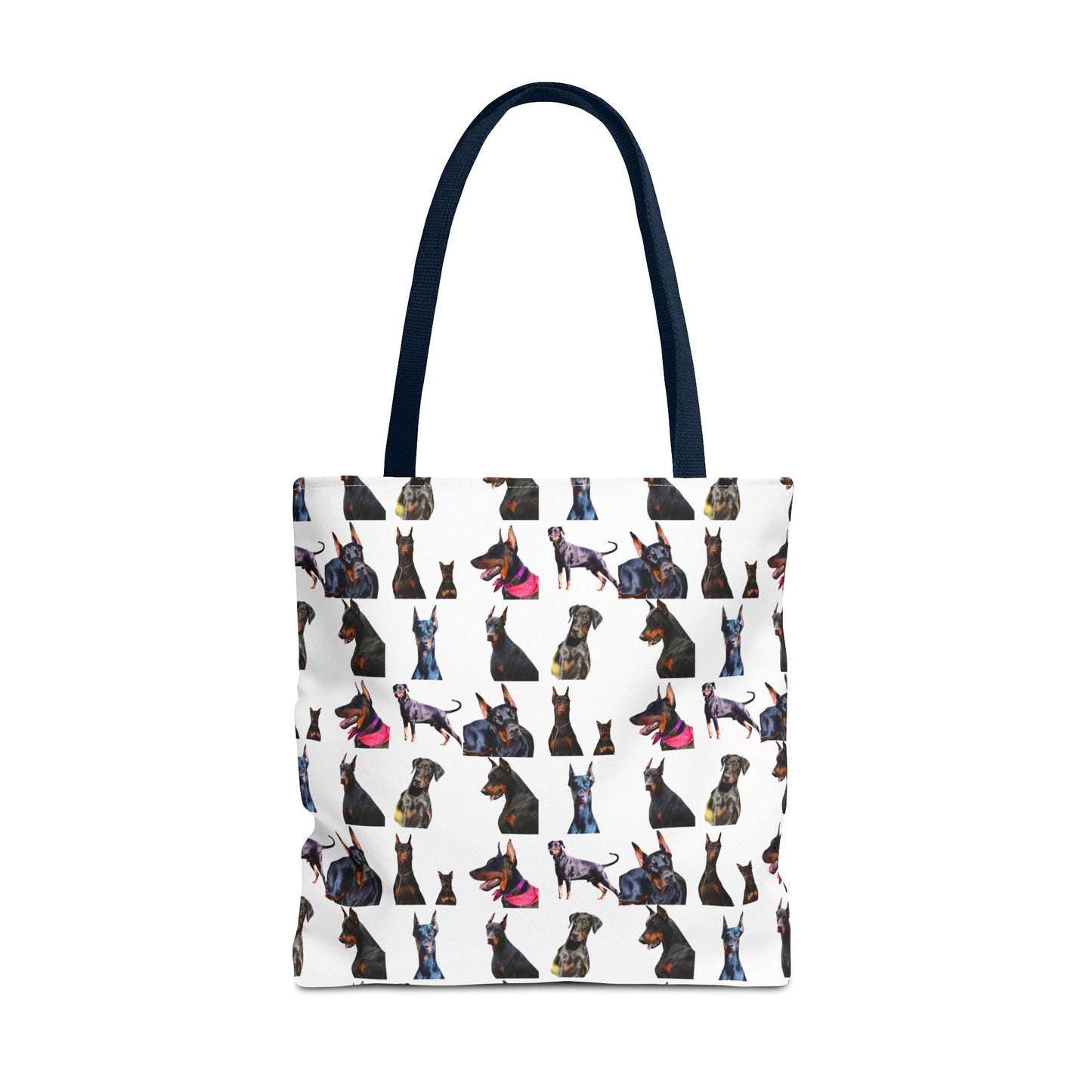 Edition 7 Doberman Model Pattern White Tote Bag