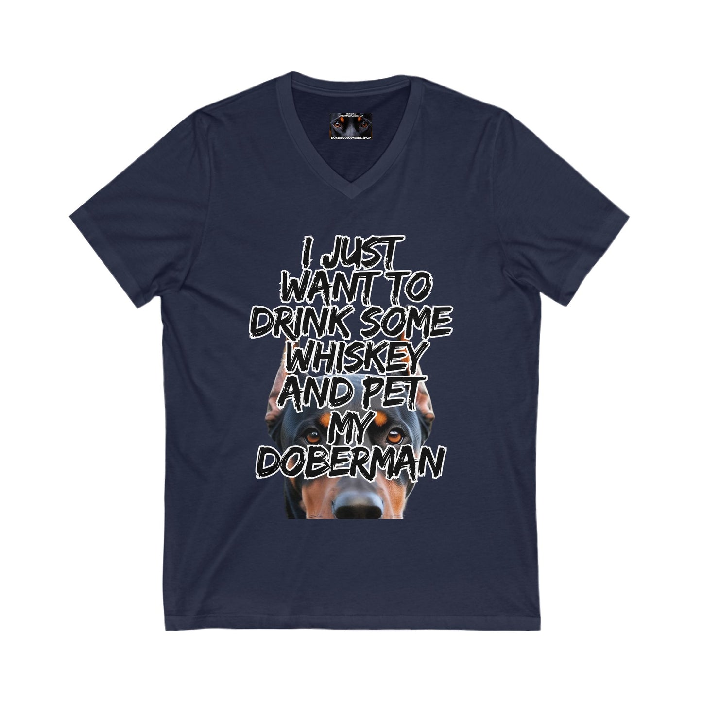 Just 1 Unisex Jersey Short Sleeve V-Neck Tee