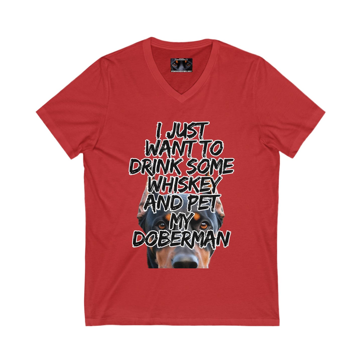 Just 1 Unisex Jersey Short Sleeve V-Neck Tee