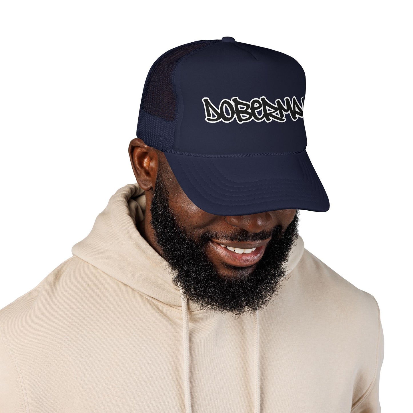 Doberman Graffiti Foam Trucker Hat Made in USA