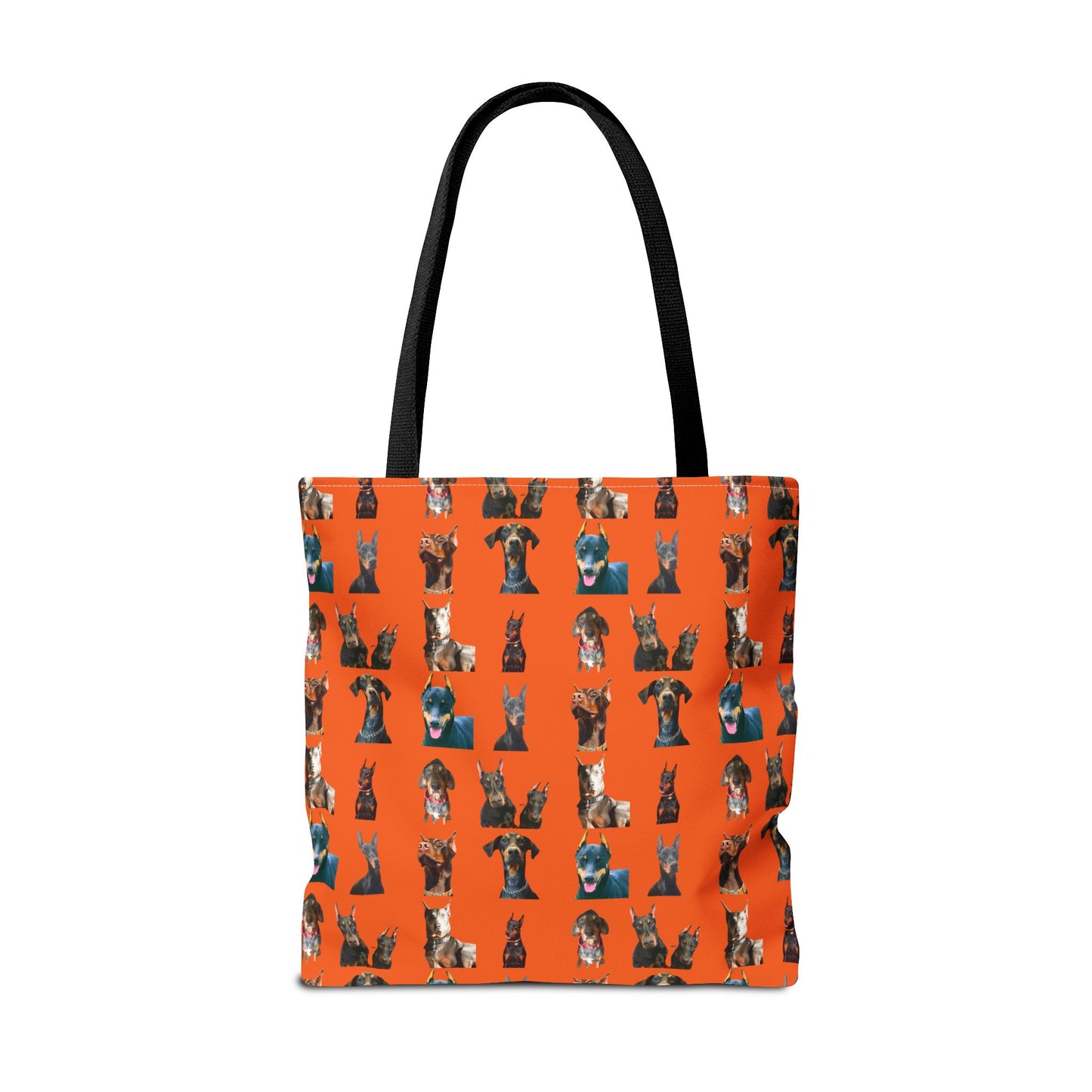 Edition 4 Doberman Model Pattern Orange Tote Bag