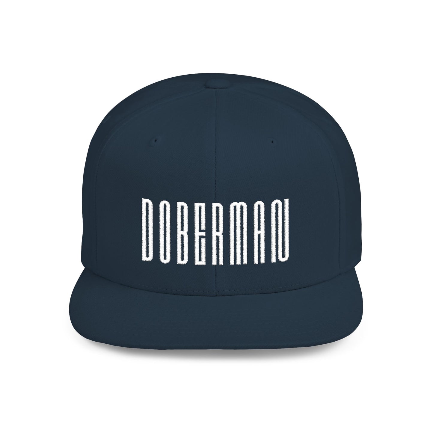 Doberman 1 Embroidered Flat Bill Snapback