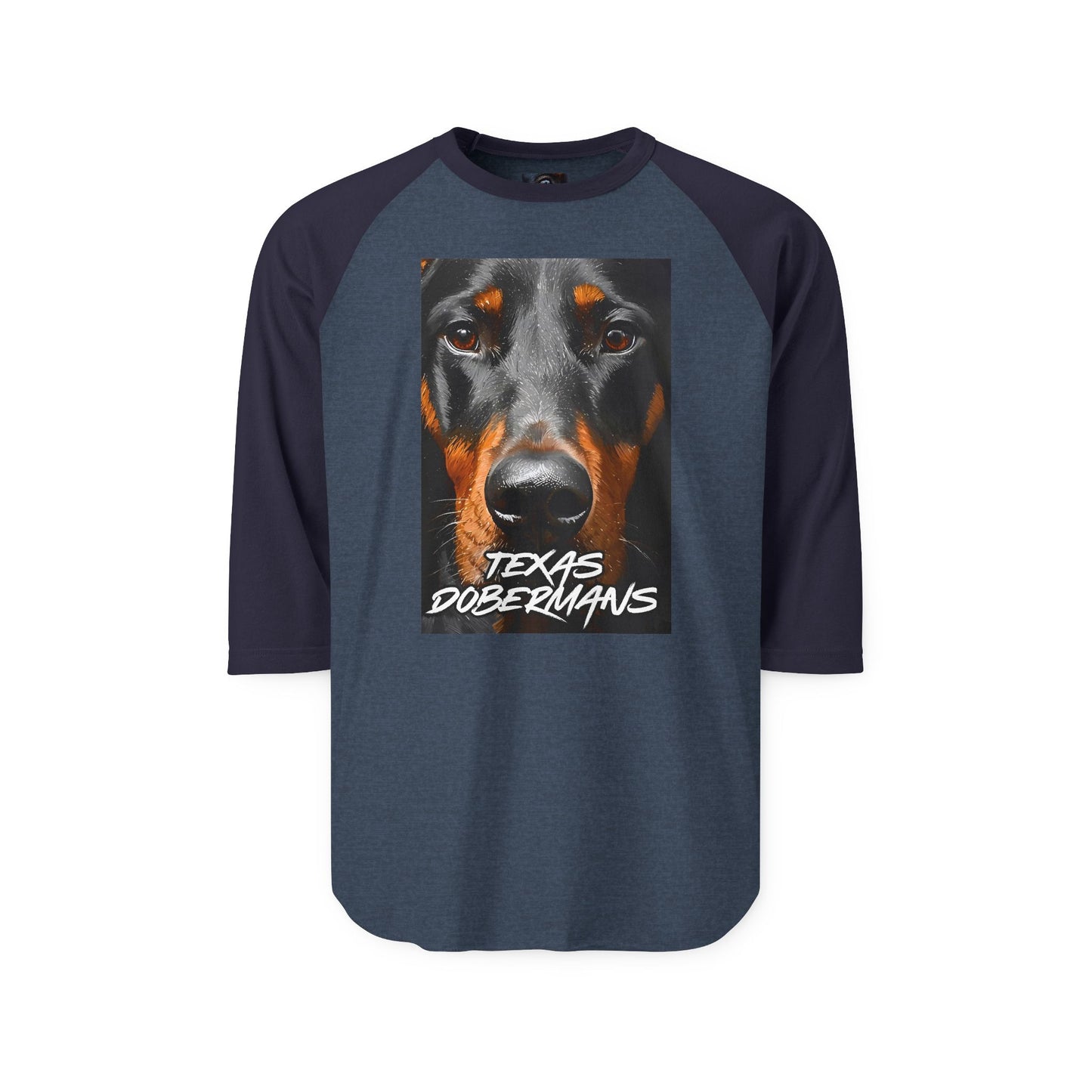 Doberman Texas 1 Unisex Three-Quarter Sleeve Raglan Shirt