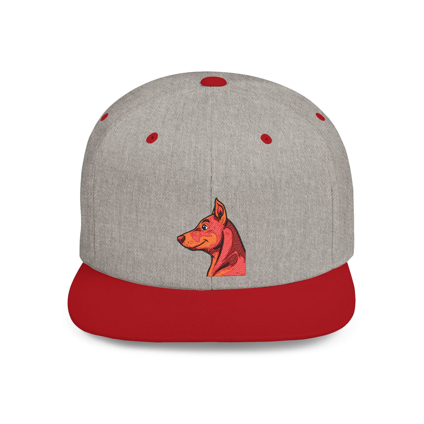 Custom Embroidered Flat Bill Snapback