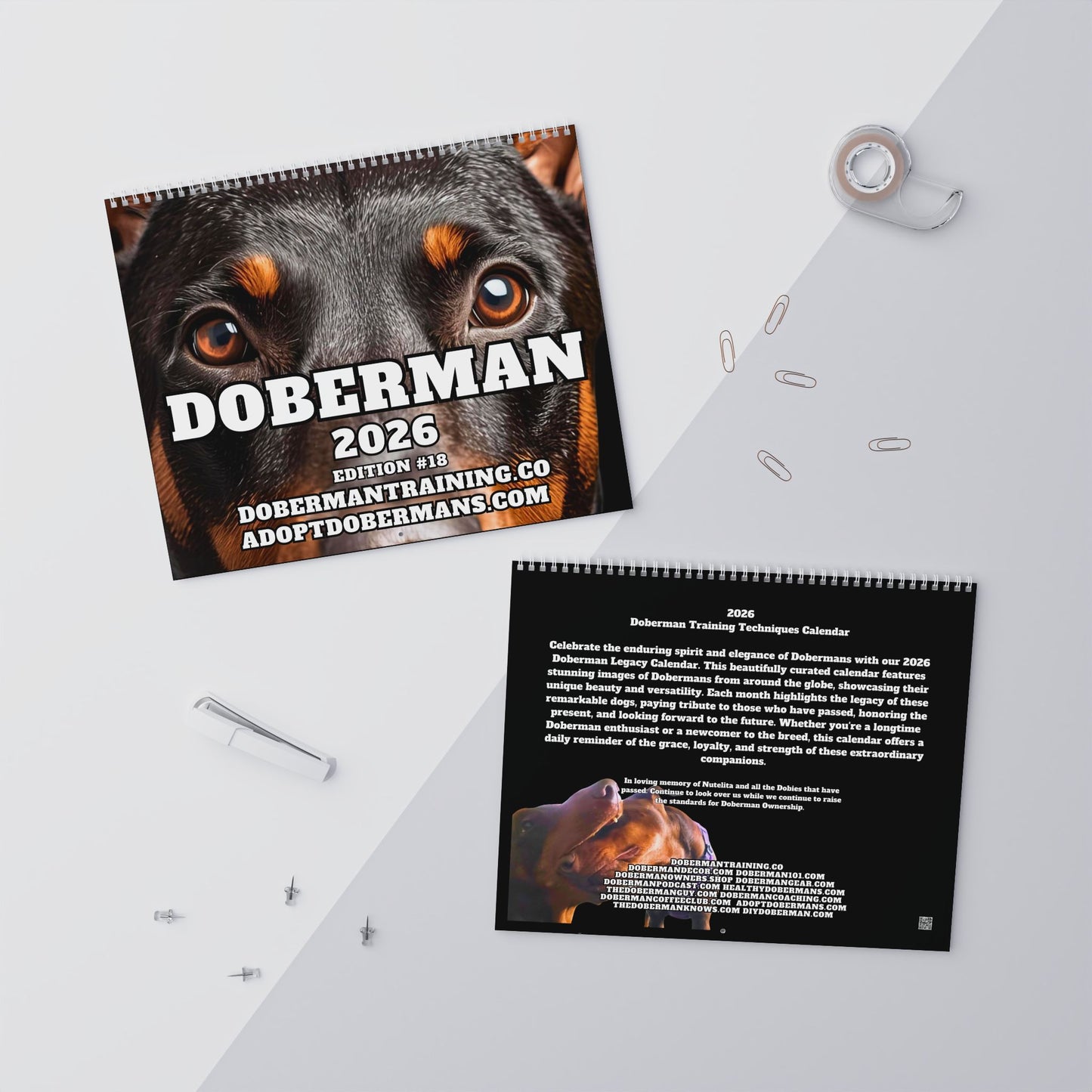 Edition 18 2026 Doberman Calendars