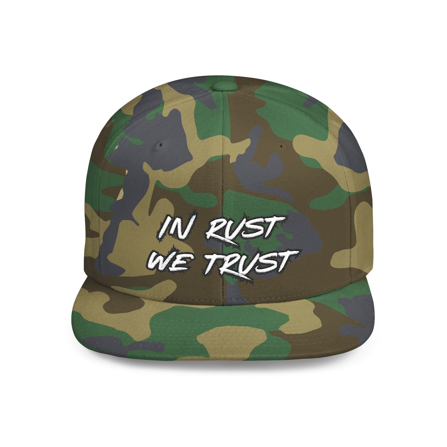 Rust 1 Embroidered Flat Bill Snapback