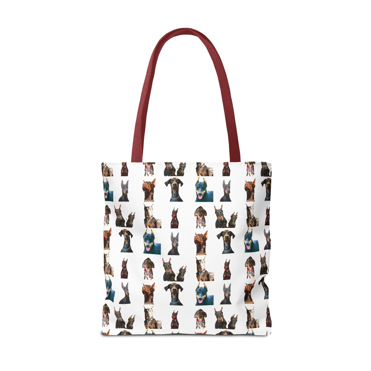 Edition 4 Doberman Model Pattern White Tote Bag