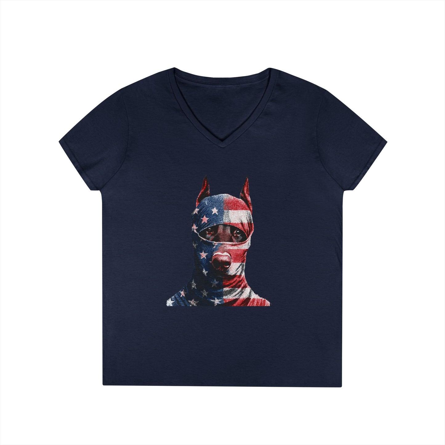 Doberman 2 V-Neck Tee Shirt for Women