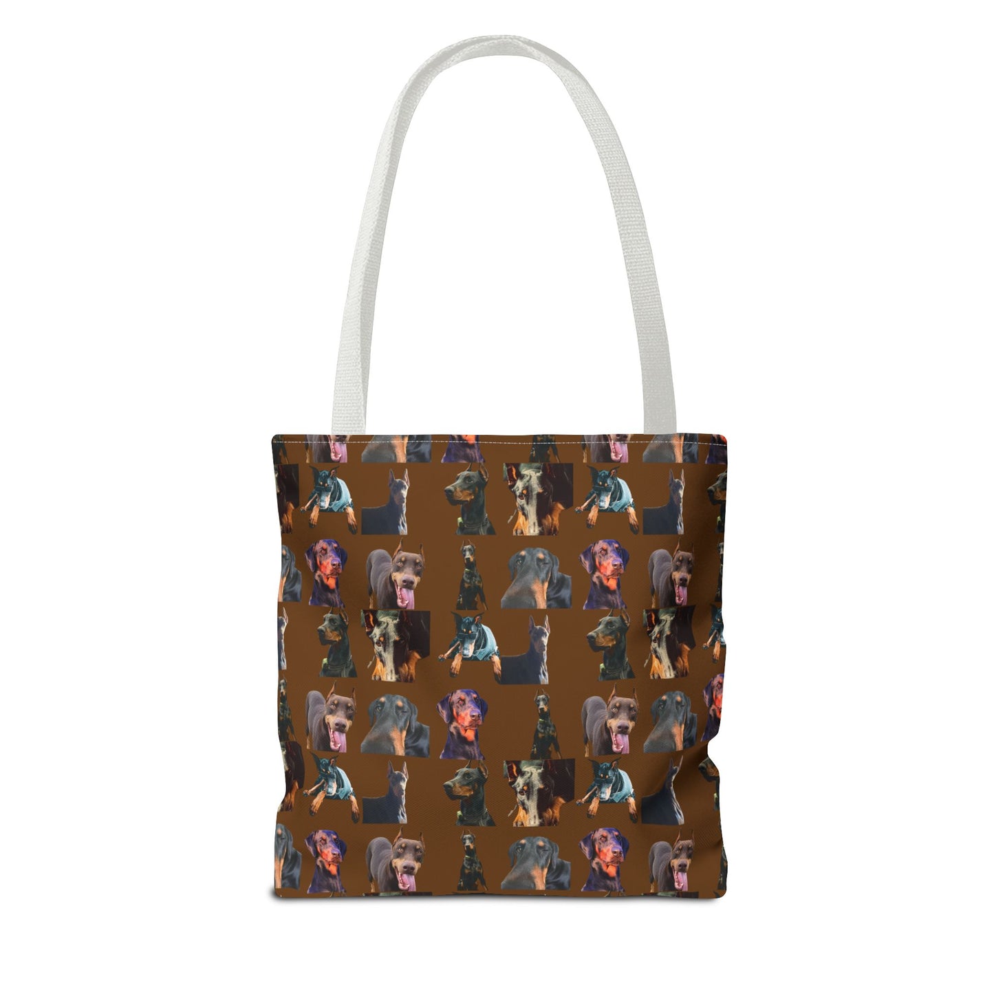 Edition 3 Doberman Model Pattern Brown Tote Bag