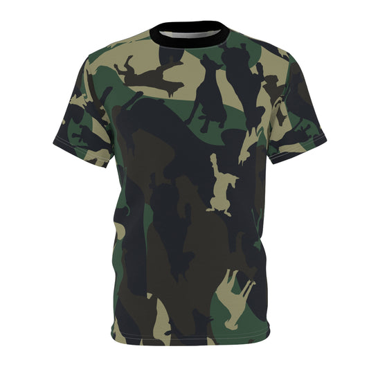 Doberman Camo 1 Unisex Cut & Sew Tee (AOP)