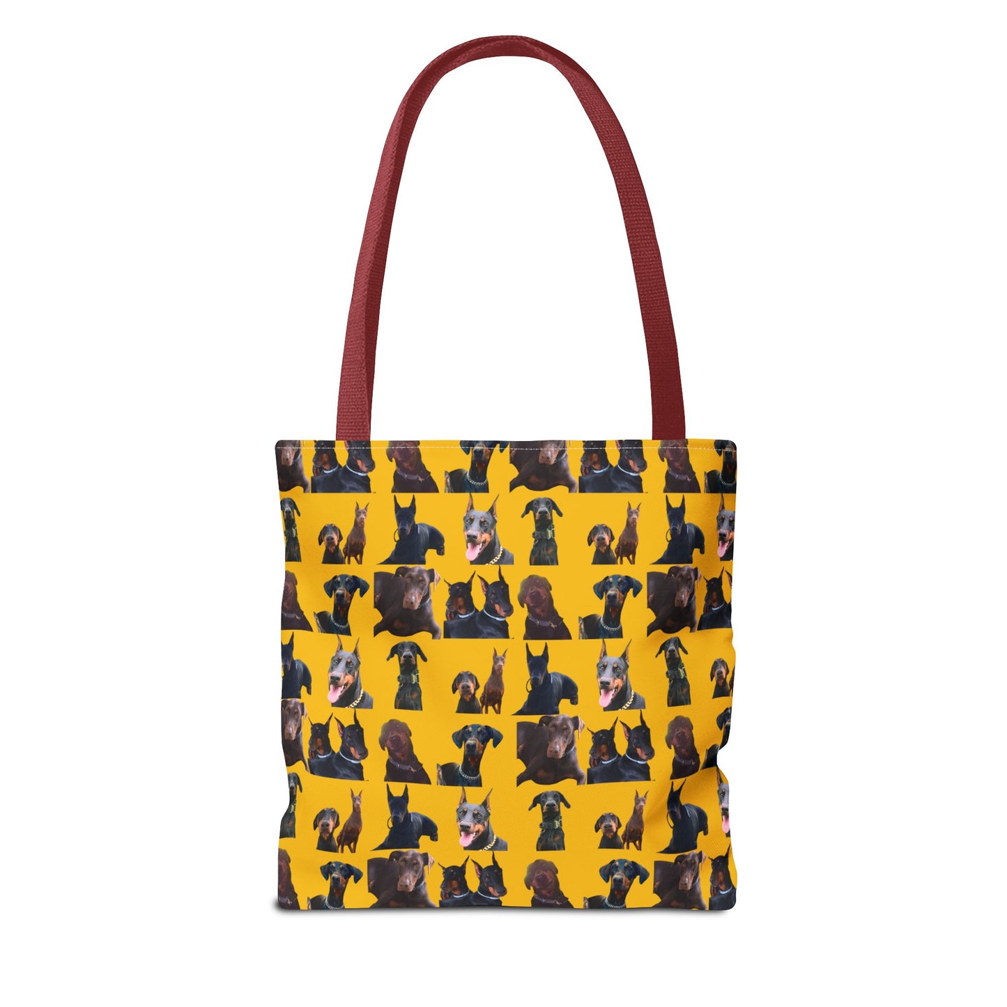 Edition 5 Doberman Model Pattern Yellow Tote Bag