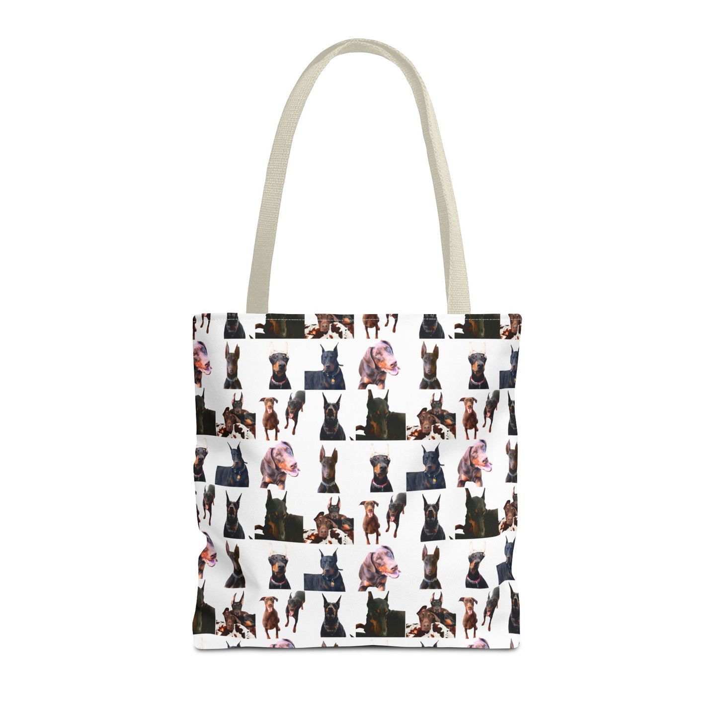 Edition 10 Doberman Model Pattern White Tote Bag