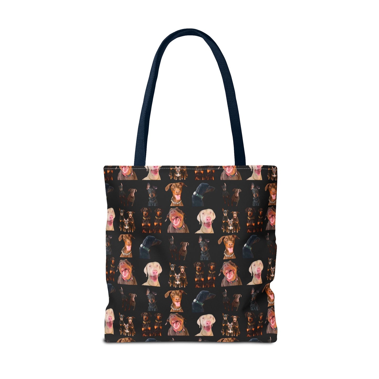 Edition 9 Doberman Model Pattern Black Tote Bag