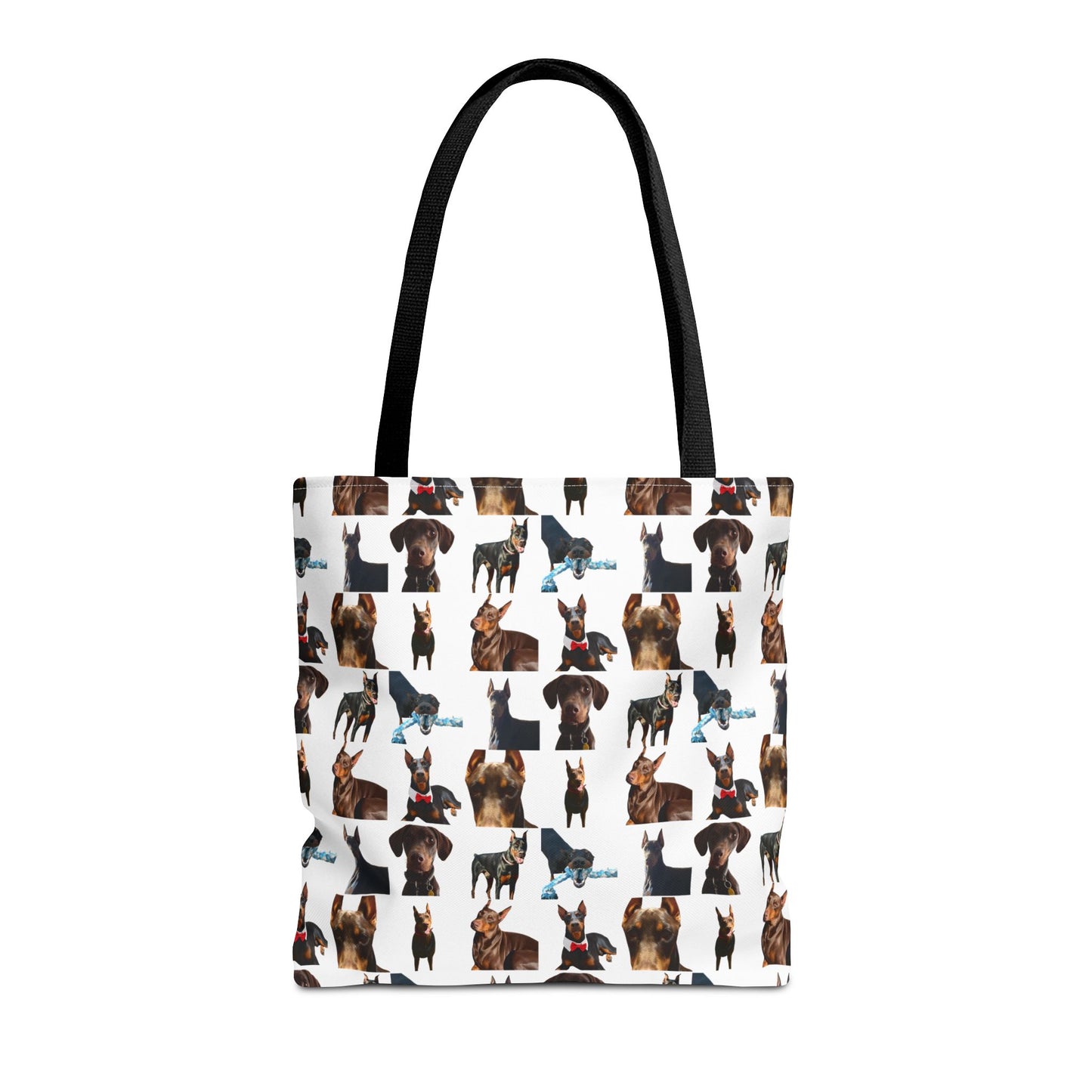 Edition 1 Doberman Model Pattern White Tote Bag