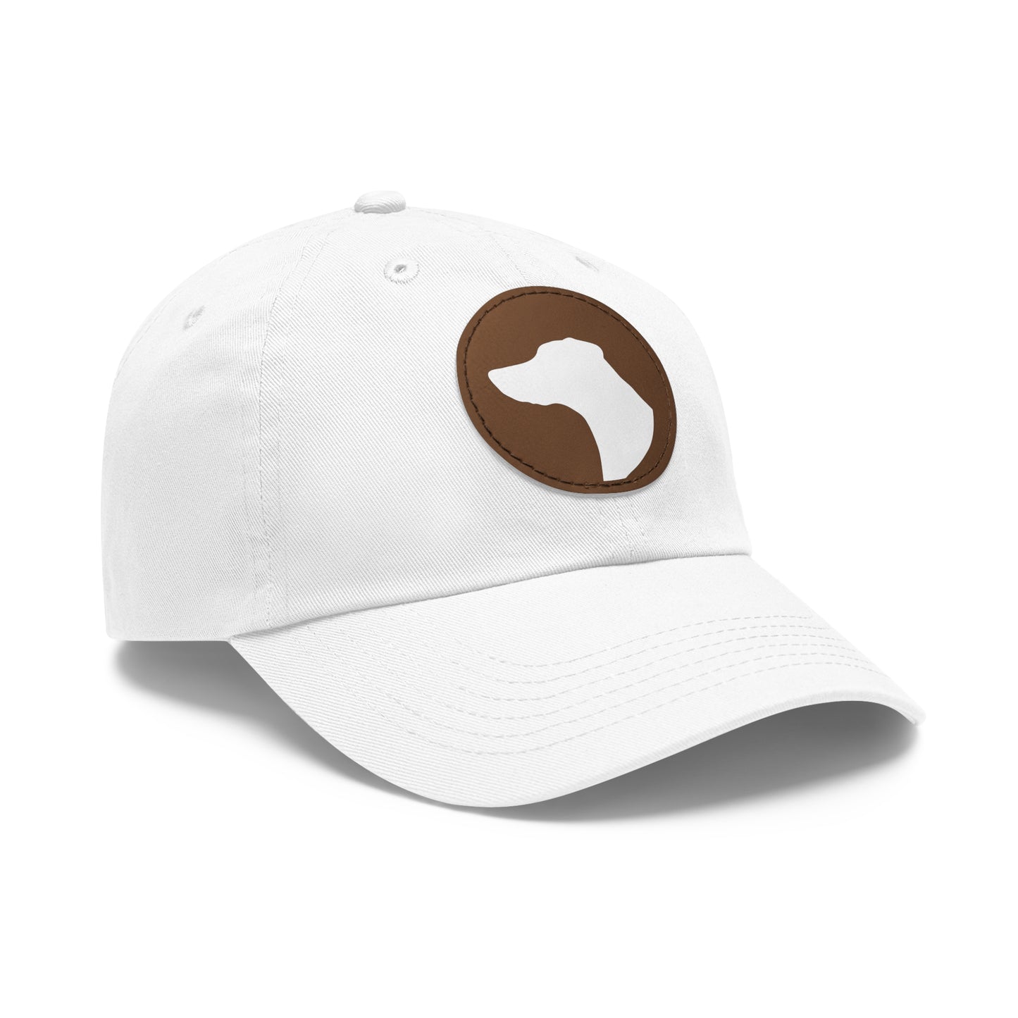 N 1 Dad Hat with Leather Patch (Round)