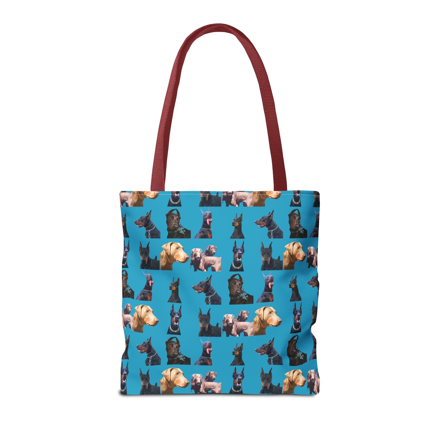 Edition 8 Doberman Model Pattern Turquoise Tote Bag