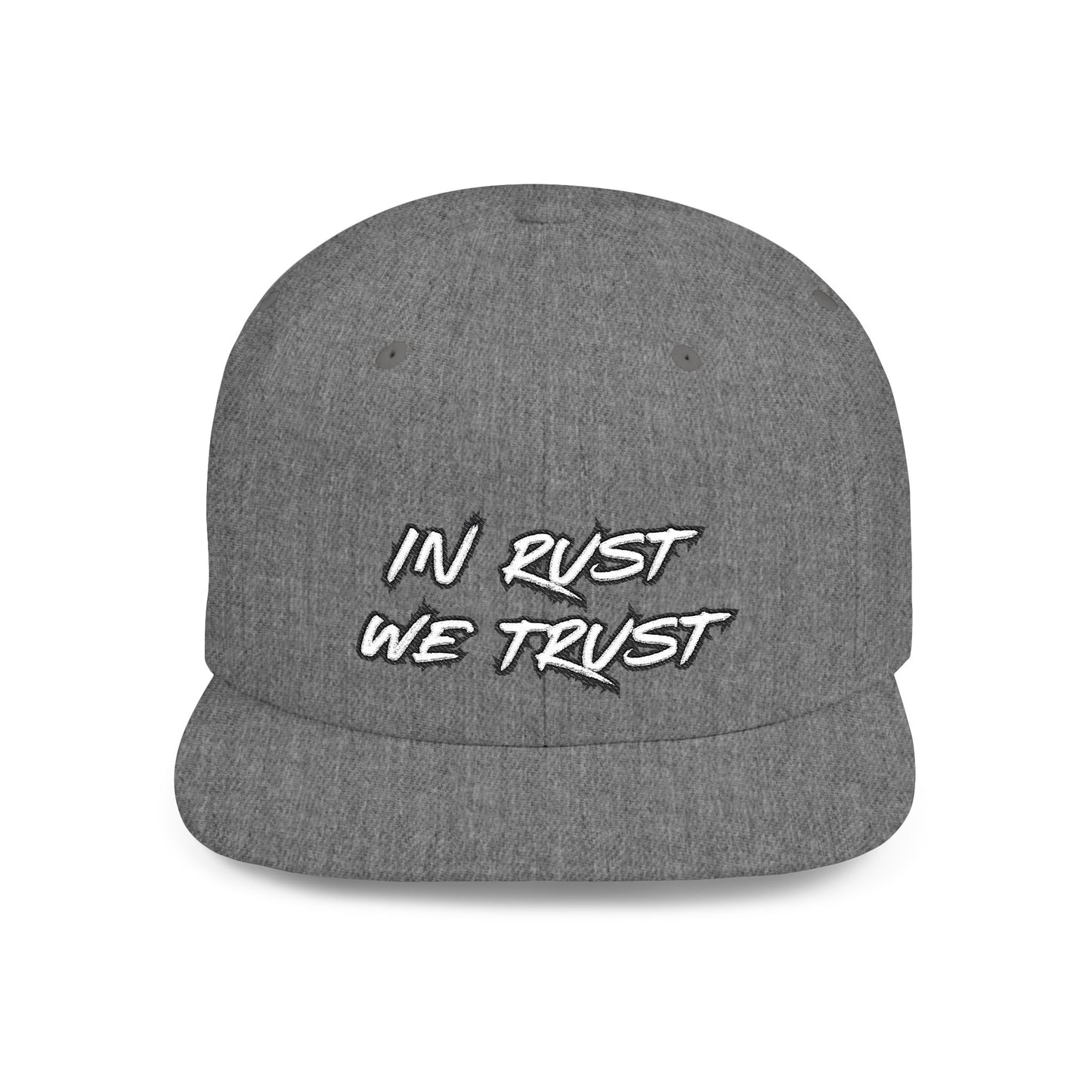 Rust 1 Embroidered Flat Bill Snapback
