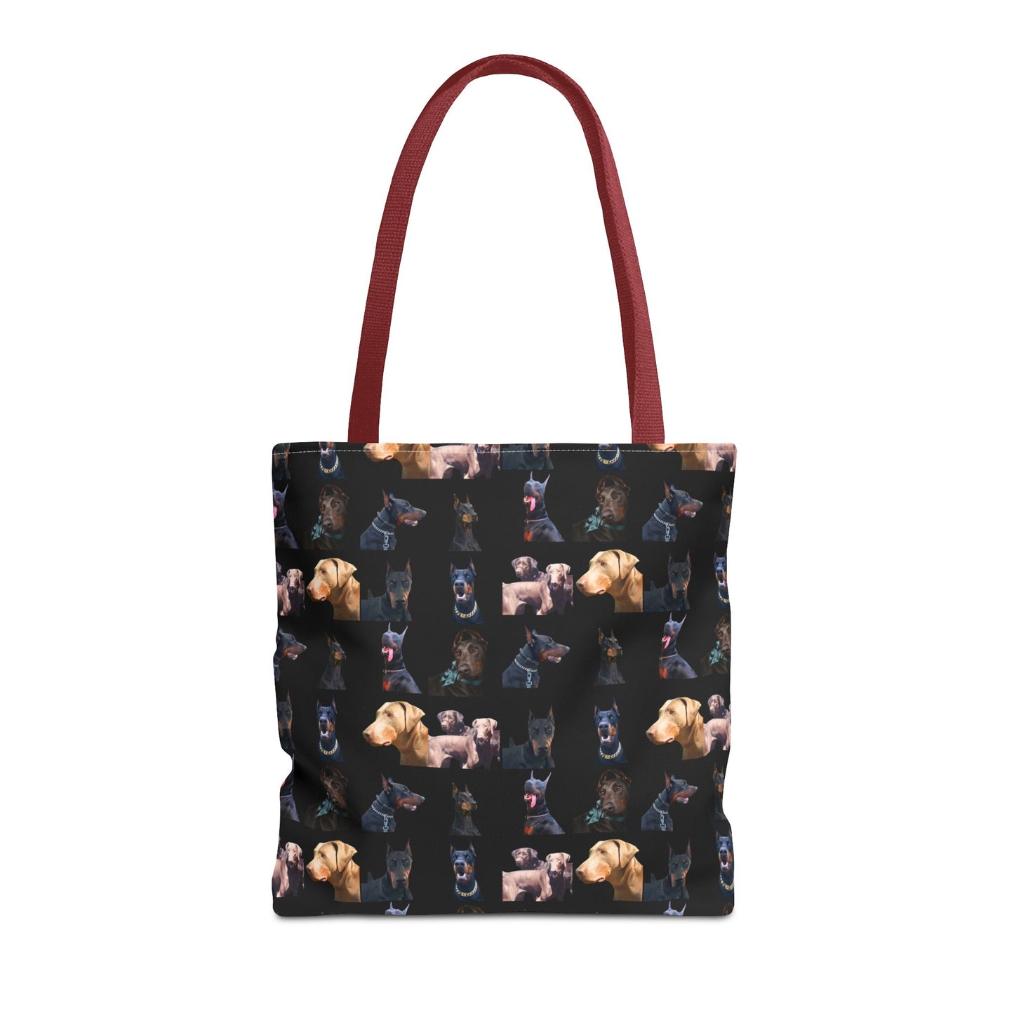 Edition 8 Doberman Model Pattern Black Tote Bag