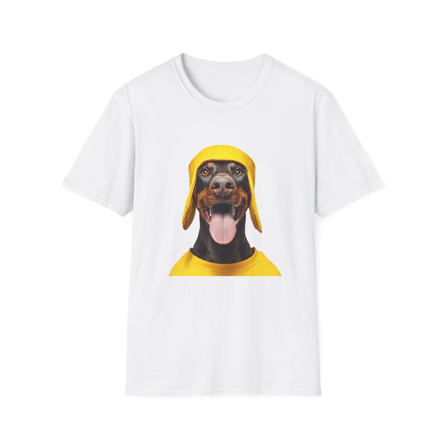 Doberman 3 Portrait T‑Shirt