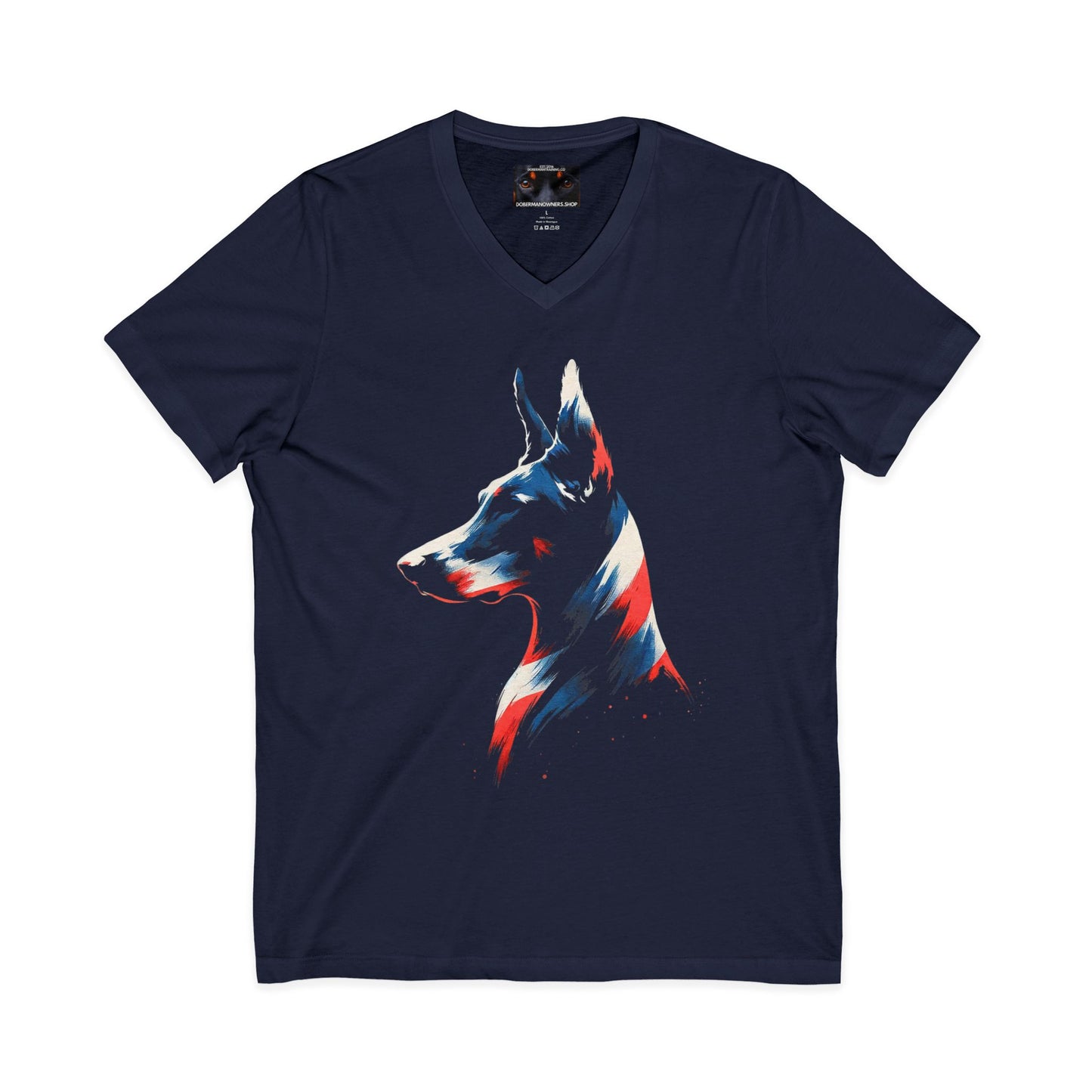 Service 1 Private Label Unisex Jersey Short Sleeve V-Neck Tee