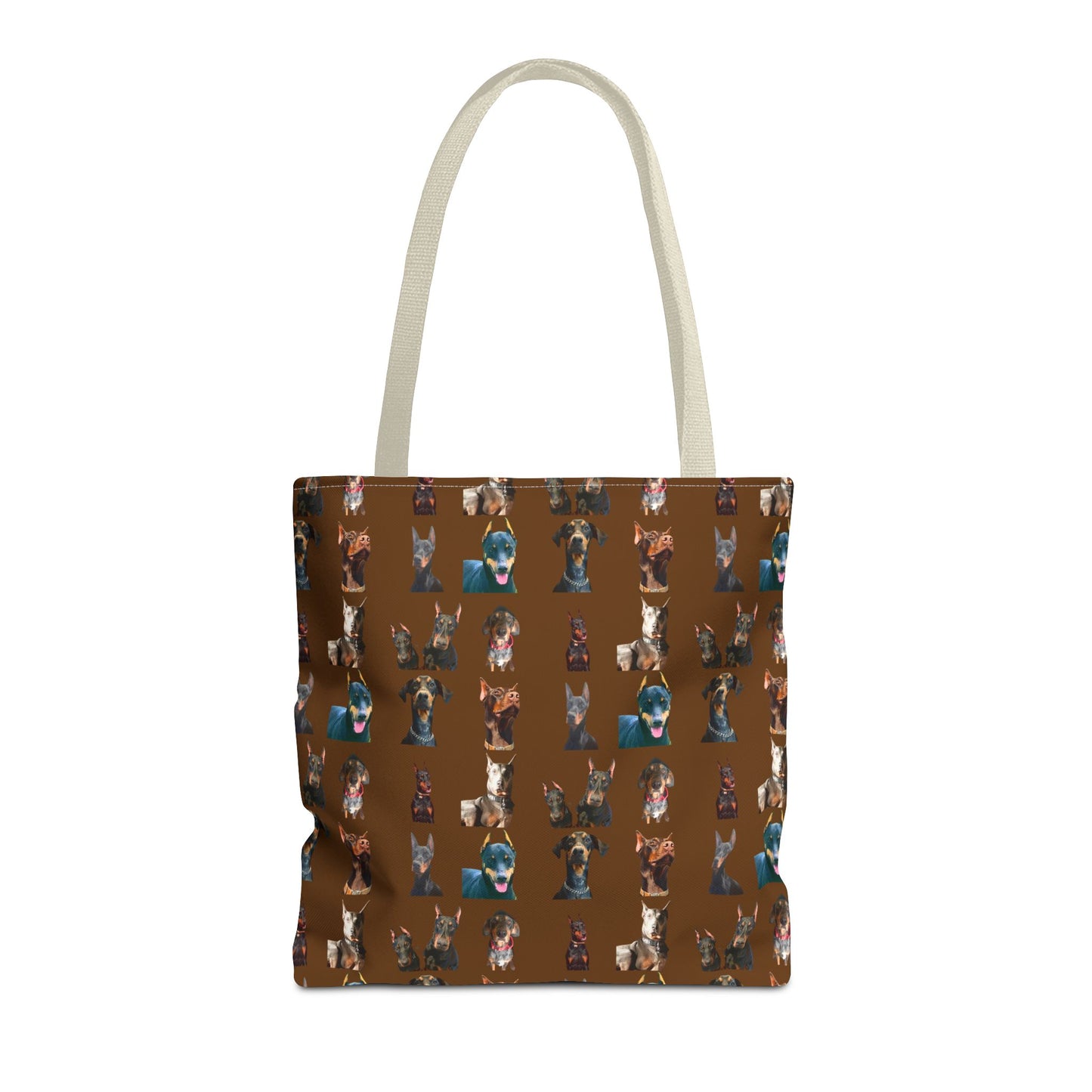 Edition 4 Doberman Model Pattern Brown Tote Bag