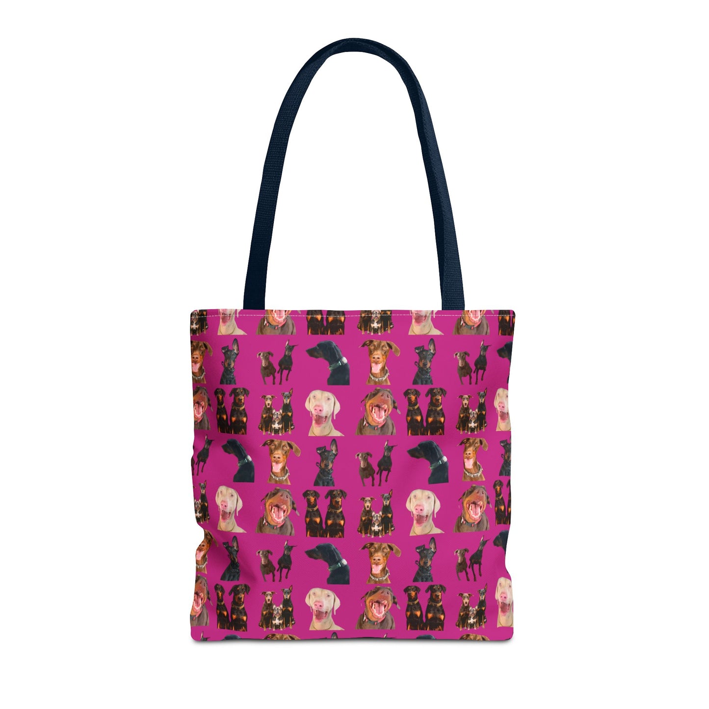 Edition 9 Doberman Model Pattern Pink Tote Bag