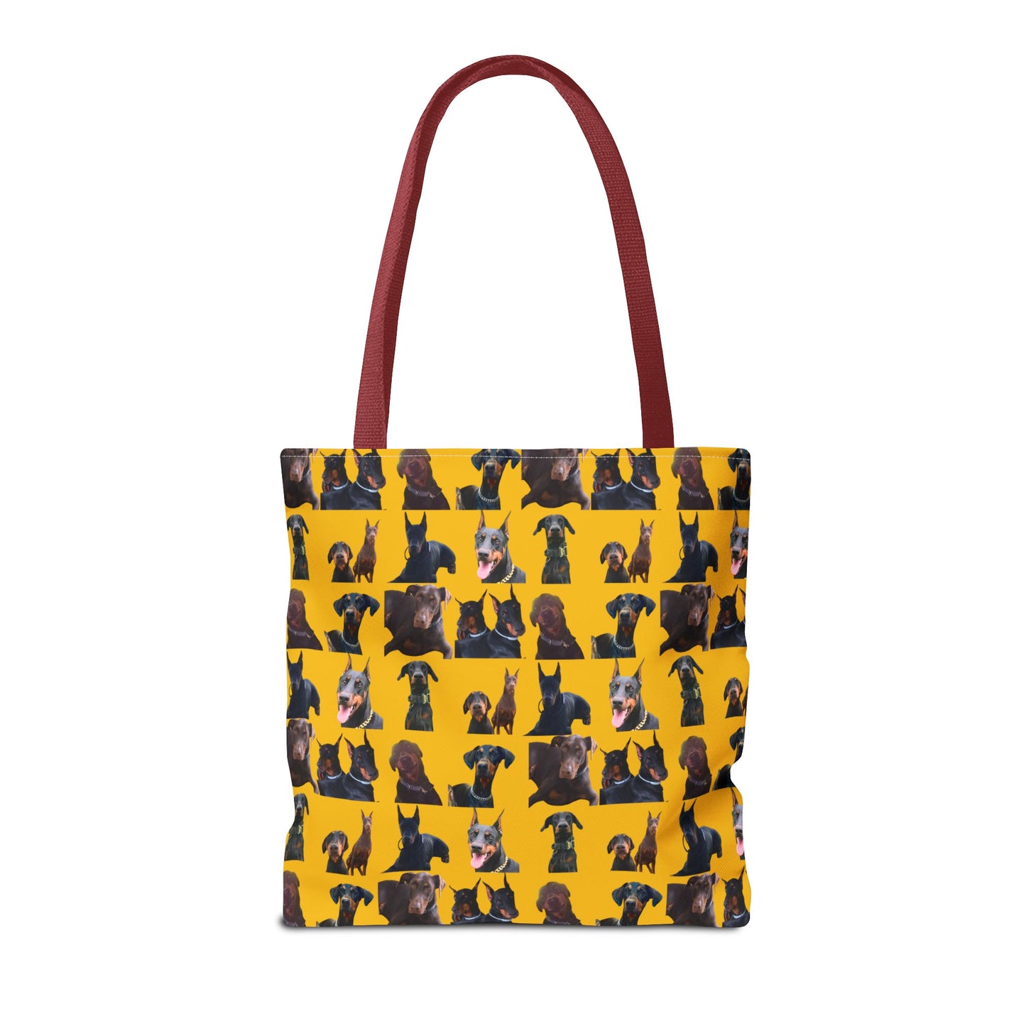 Edition 5 Doberman Model Pattern Yellow Tote Bag
