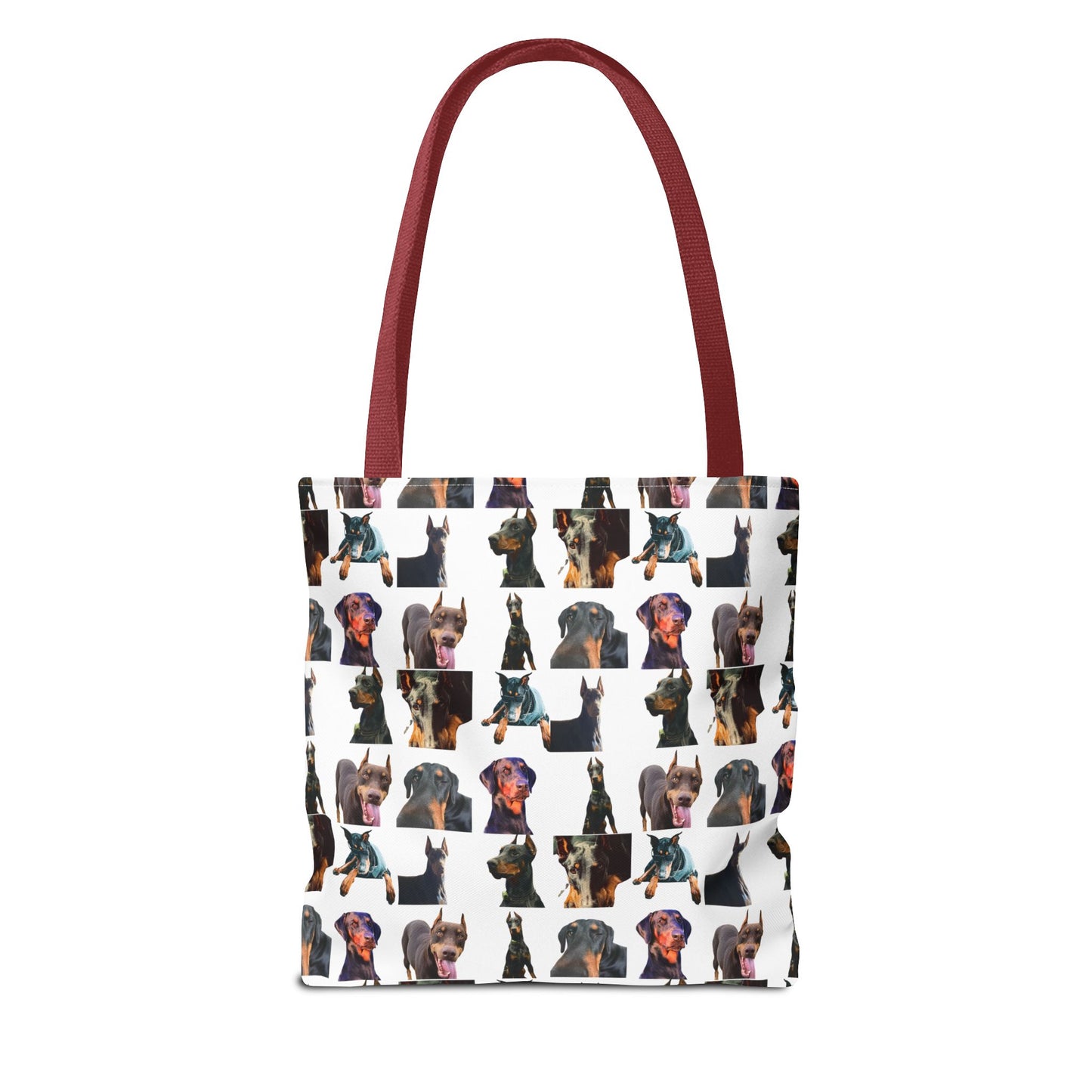 Edition 3 Doberman Model Pattern White Tote Bag