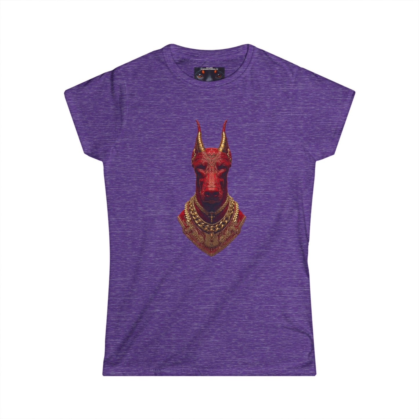 Doberman Goat 3 Women's Softstyle Tee