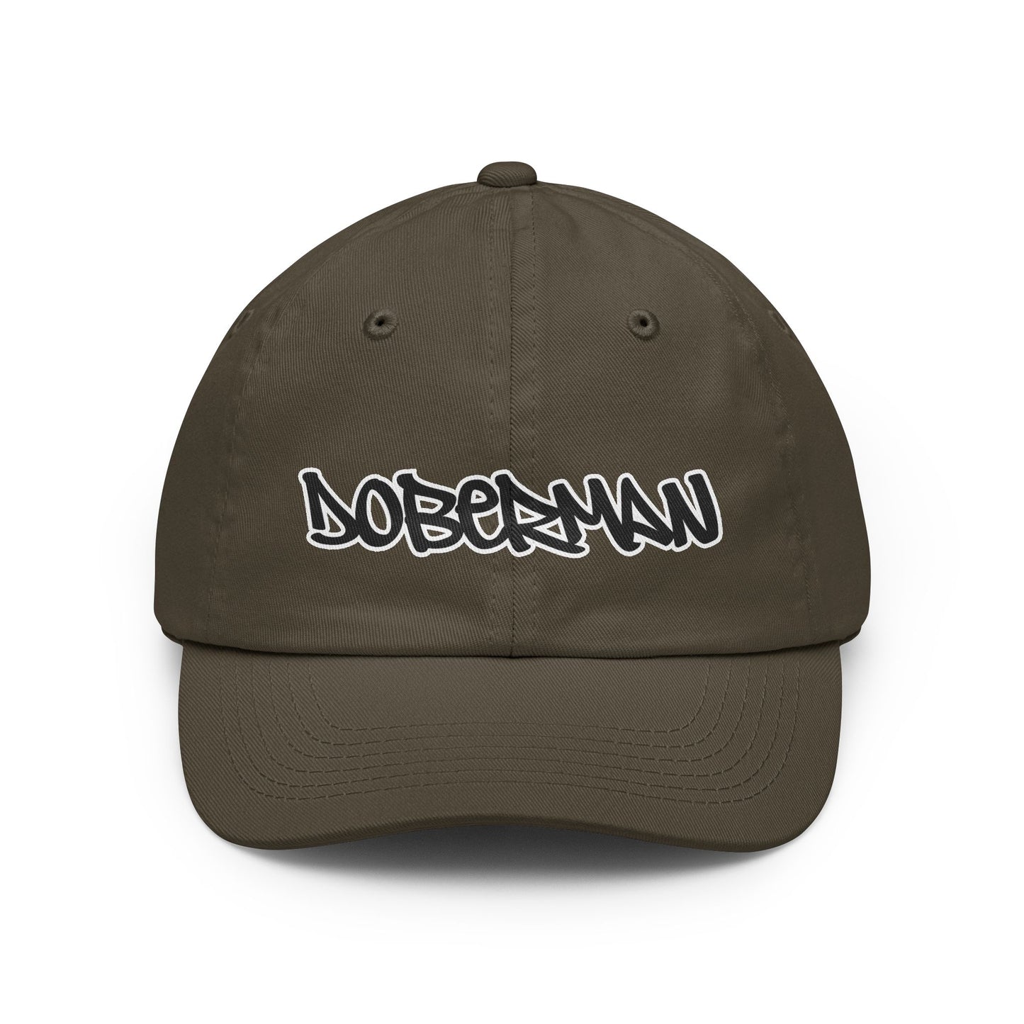 Doberman 1 Script Baseball Cap