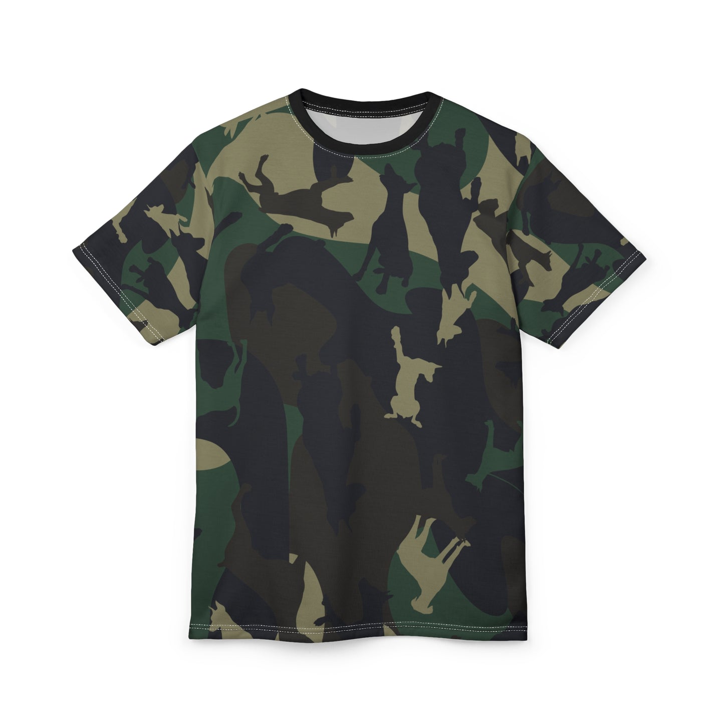 Doberman Camo 1 Unisex Cut & Sew Tee (AOP)