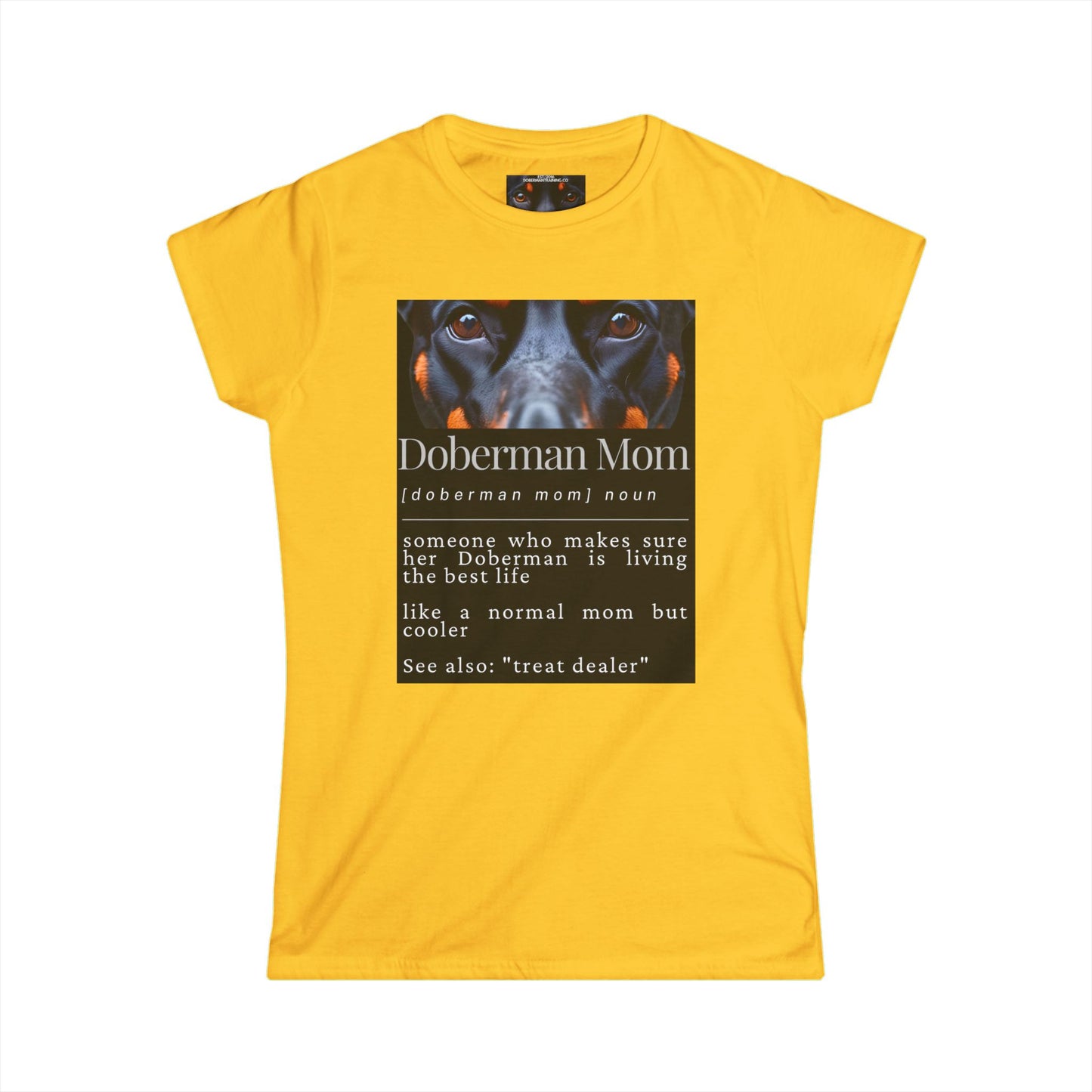 Doberman Mom S1 Women's Softstyle Tee
