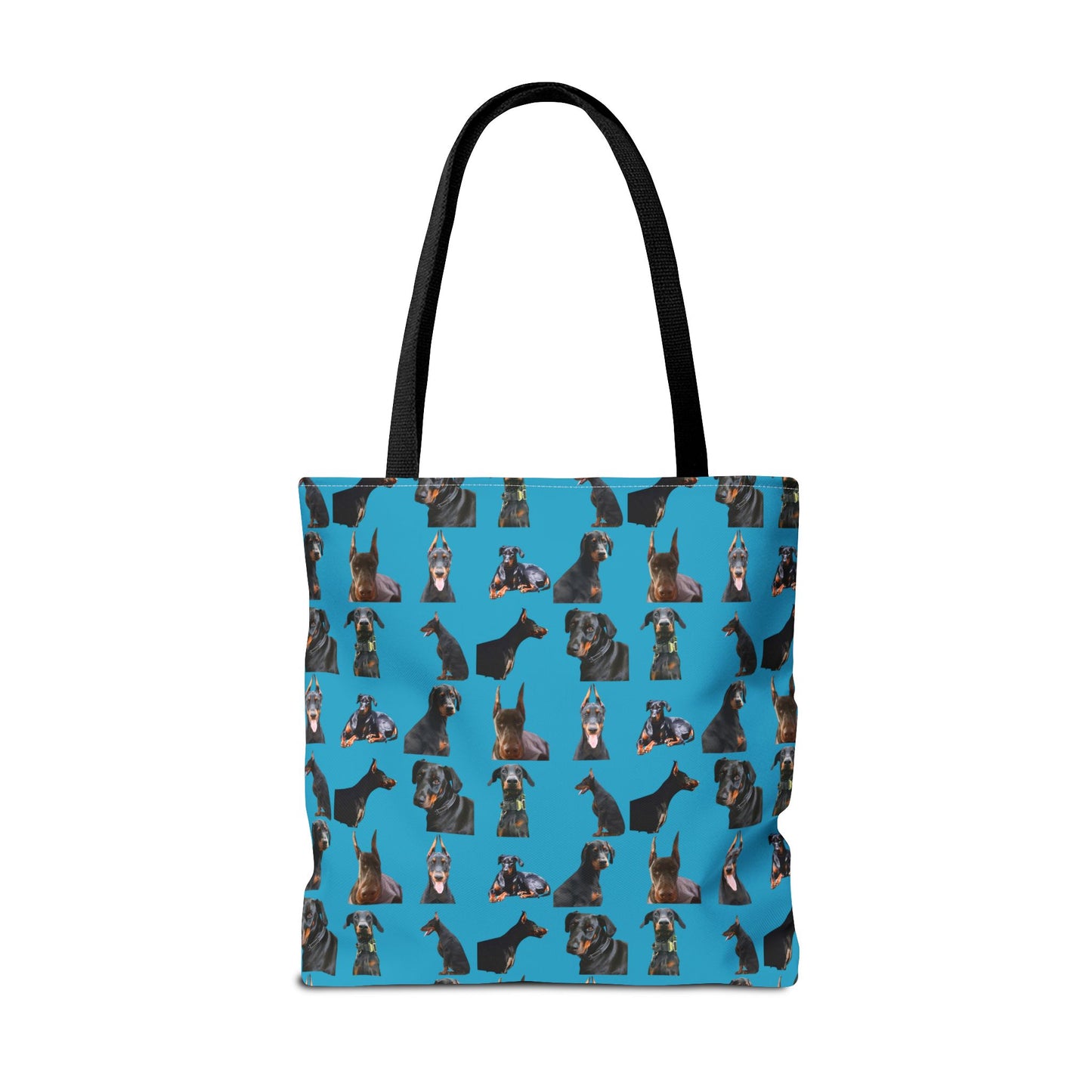 Edition 6 Doberman Model Pattern Turquoise Tote Bag