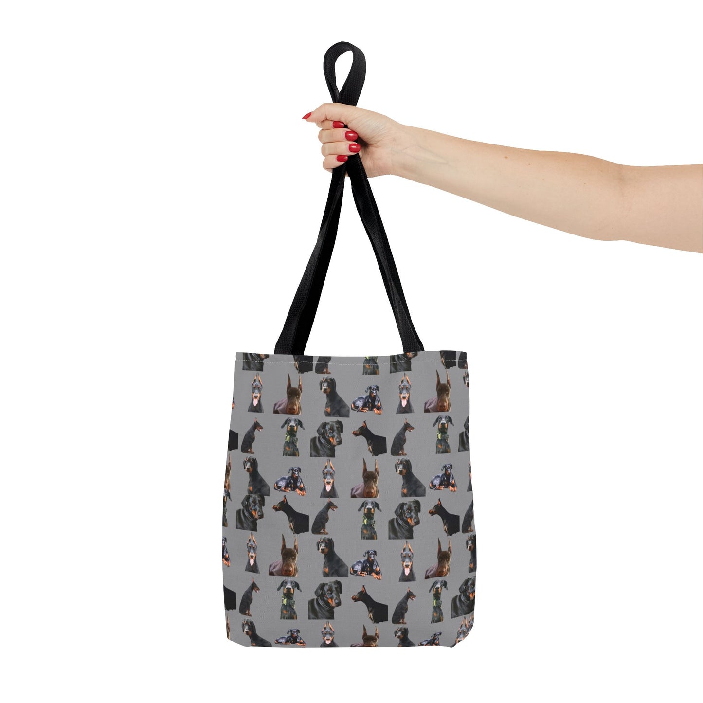 Edition 6 Doberman Model Pattern Gray Tote Bag