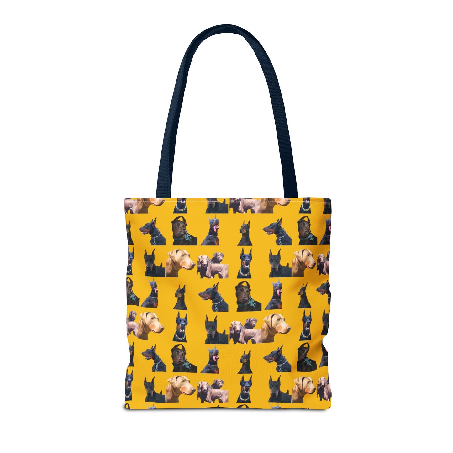 Edition 8 Doberman Model Pattern Yellow Tote Bag