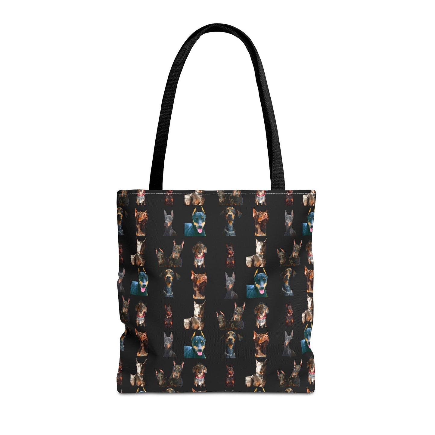 Edition 4 Doberman Model Pattern Black Tote Bag