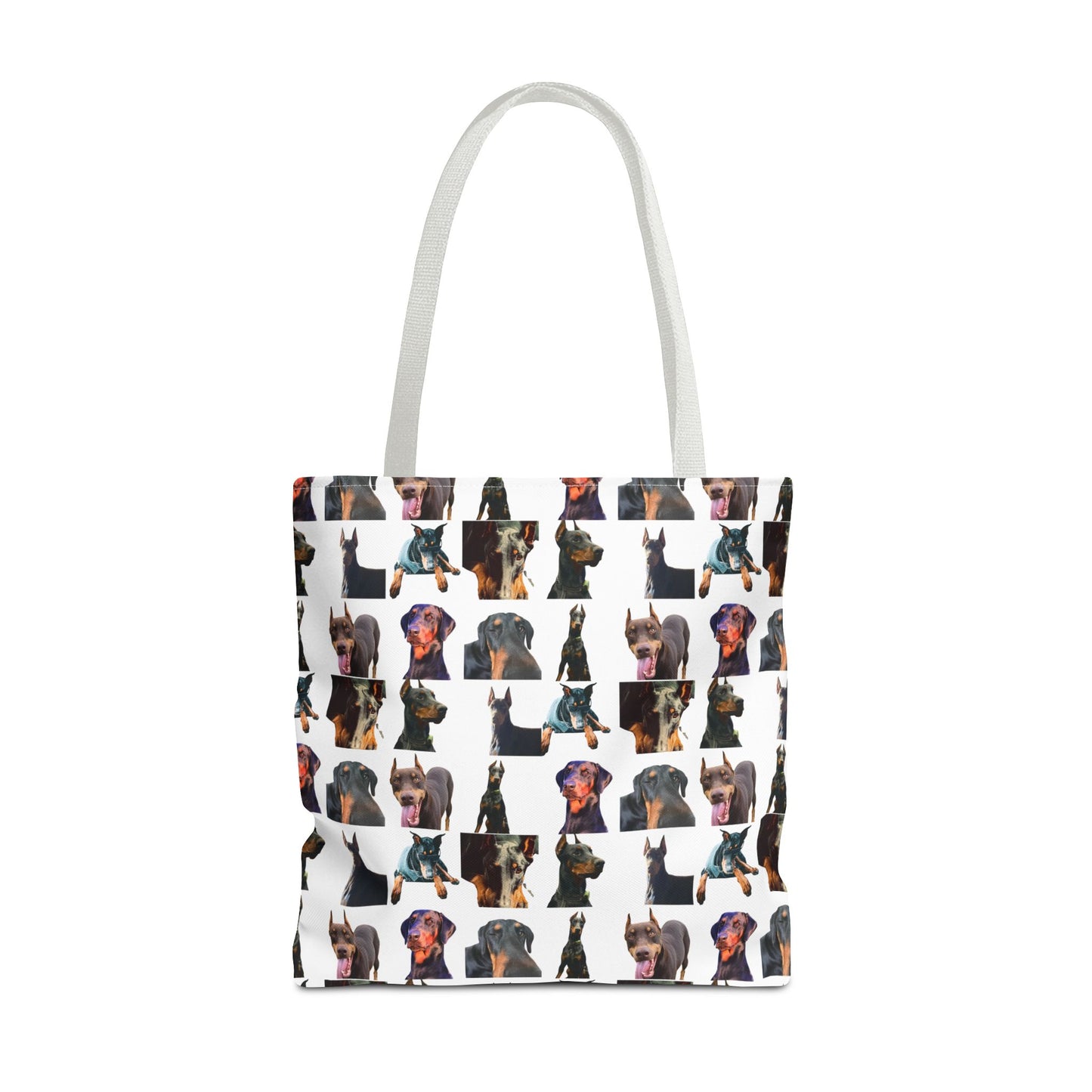 Edition 3 Doberman Model Pattern White Tote Bag