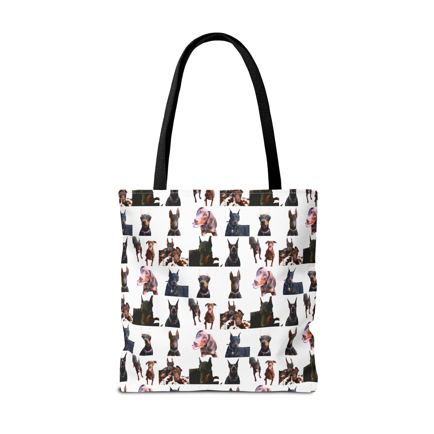 Edition 10 Doberman Model Pattern White Tote Bag