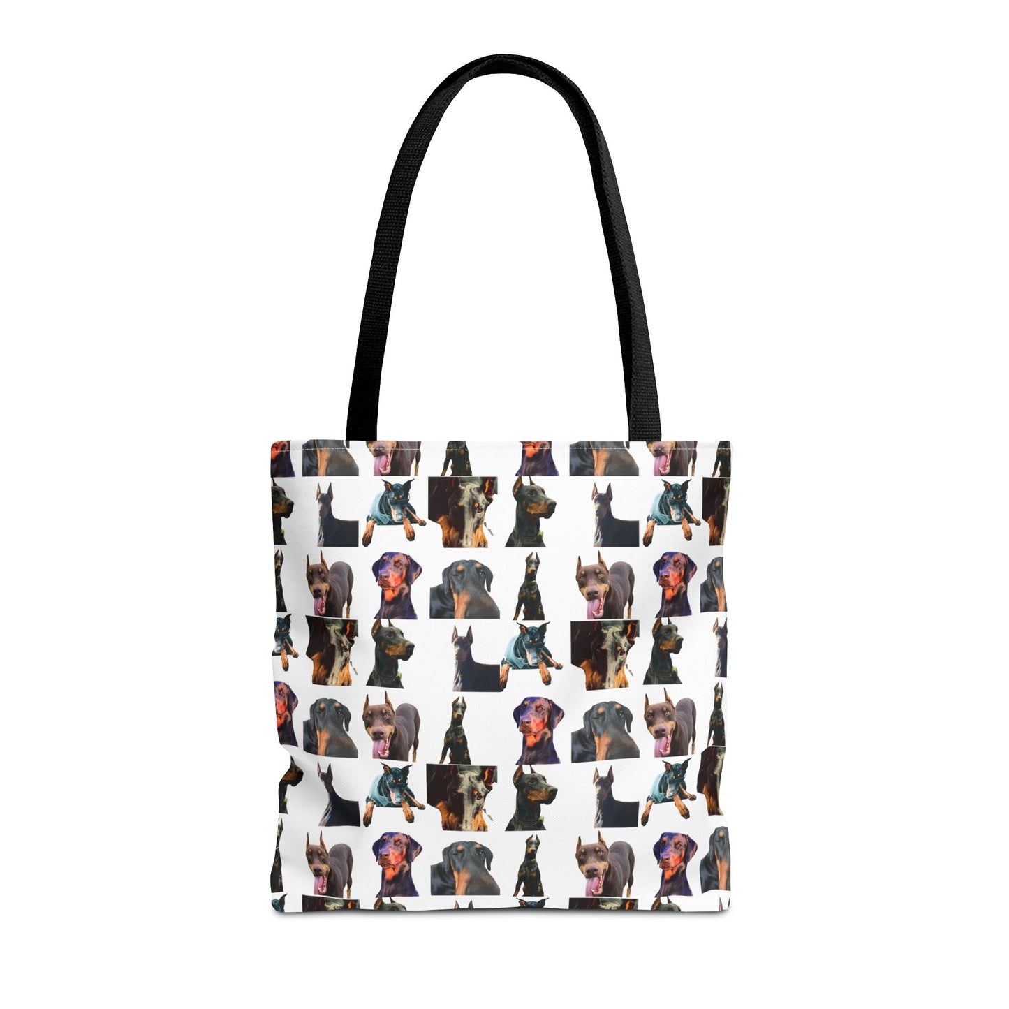 Edition 3 Doberman Model Pattern White Tote Bag