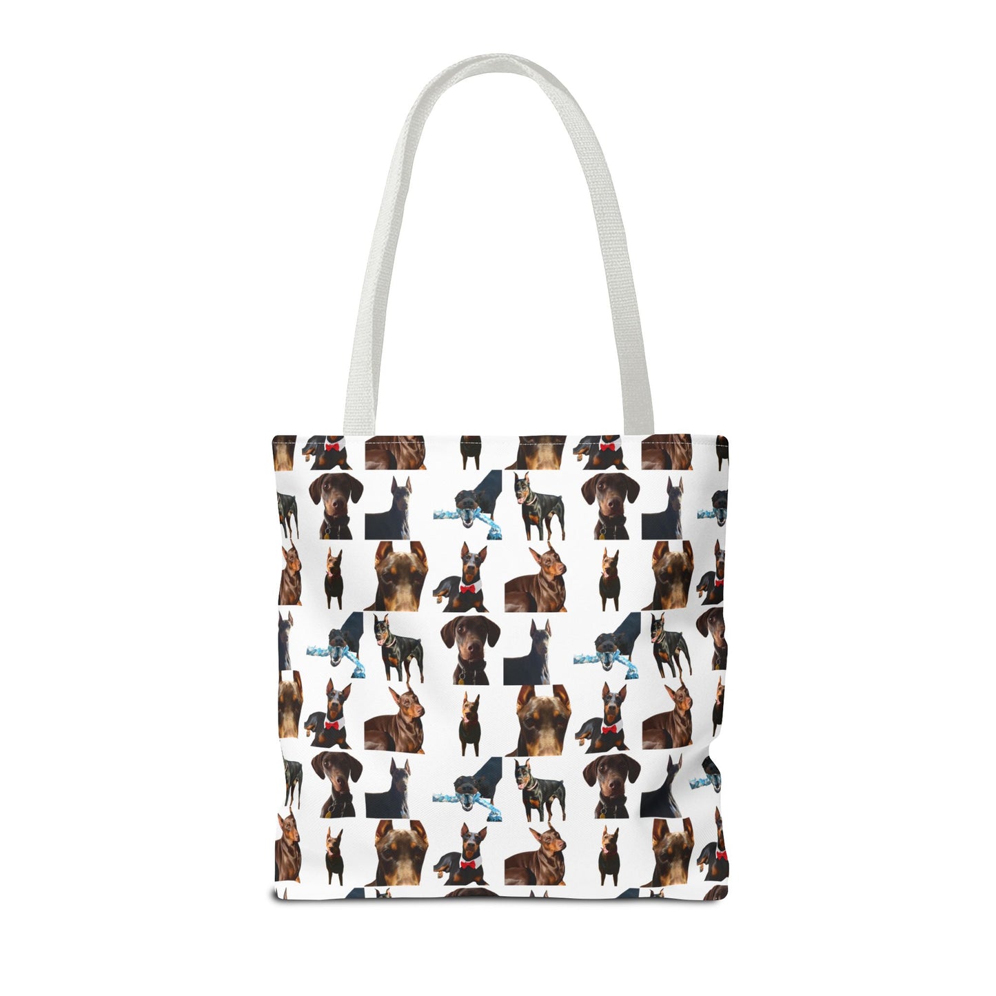 Edition 1 Doberman Model Pattern White Tote Bag