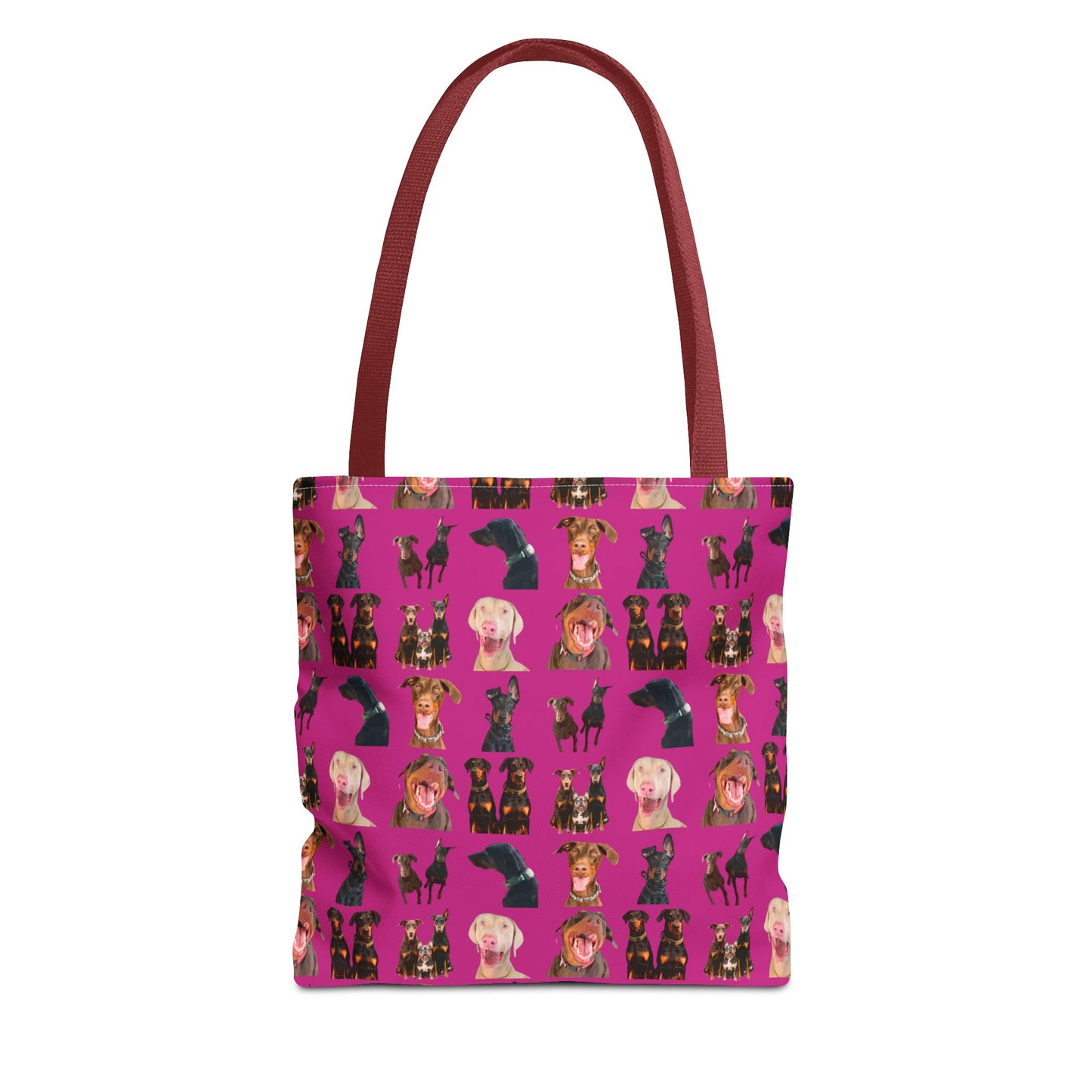 Edition 9 Doberman Model Pattern Pink Tote Bag