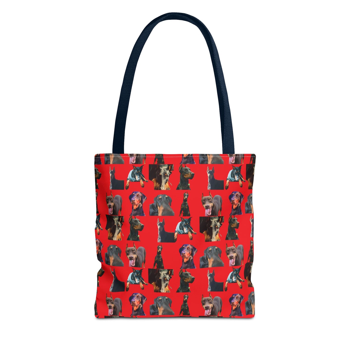 Edition 3 Doberman Model Pattern Red Tote Bag