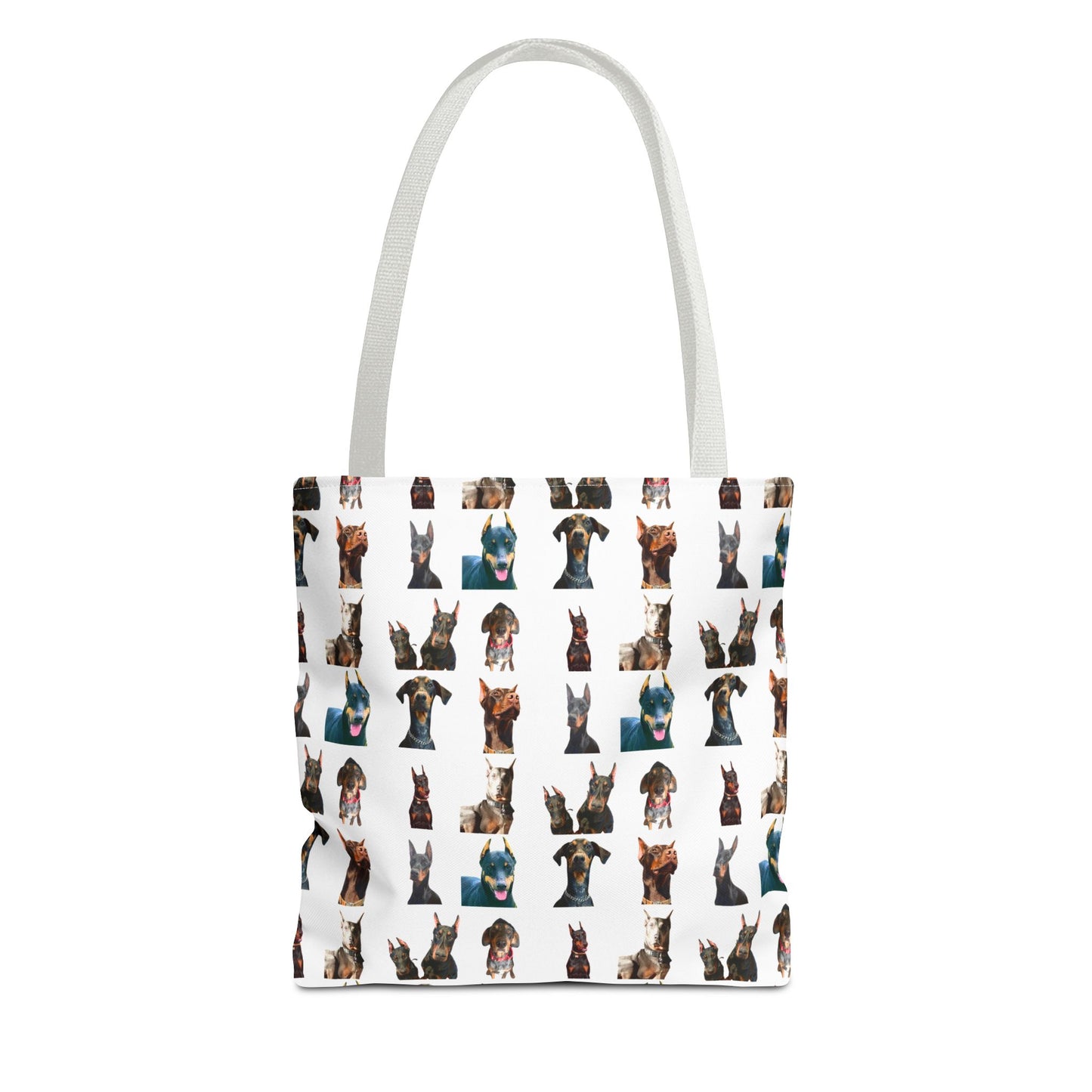 Edition 4 Doberman Model Pattern White Tote Bag