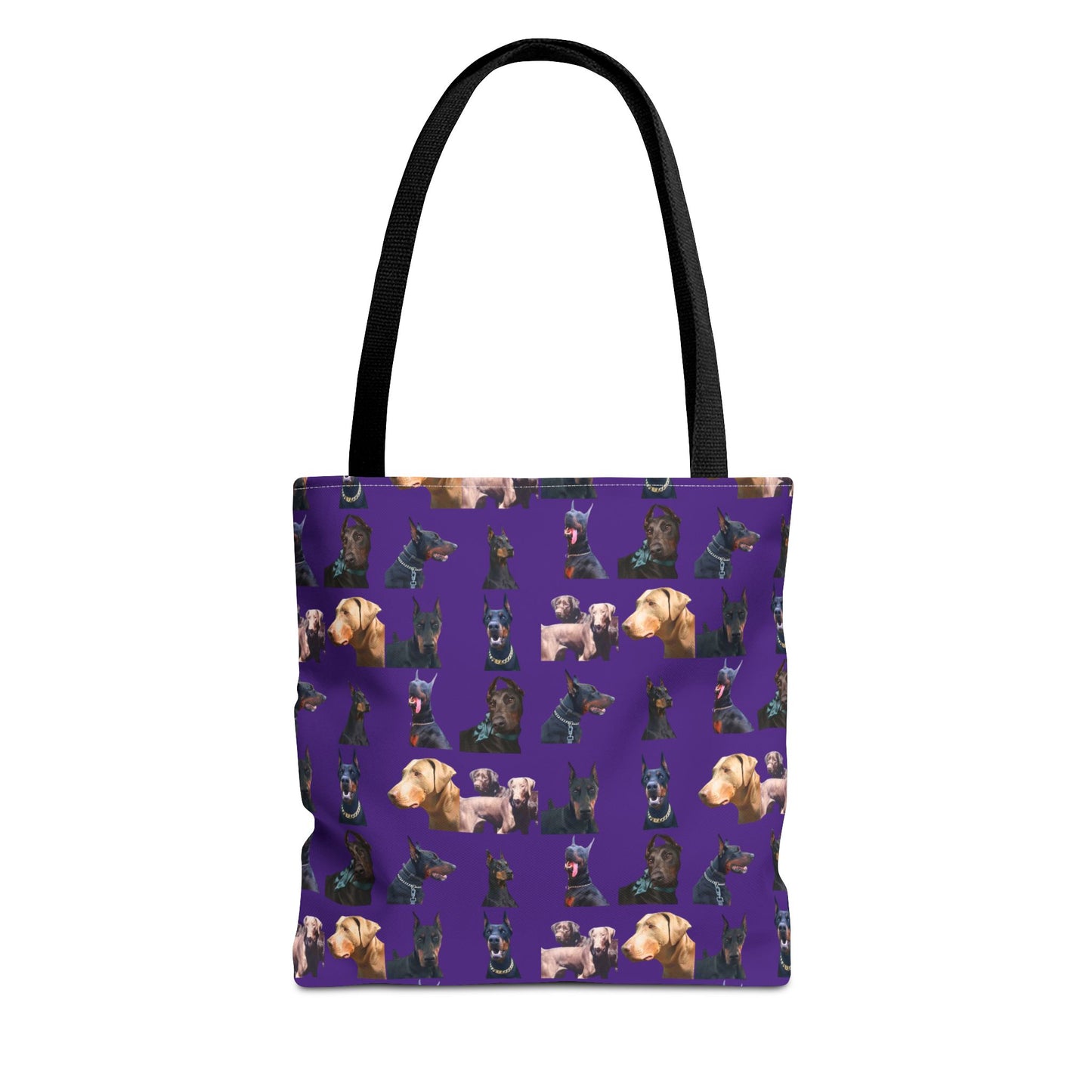 Edition 8 Doberman Model Pattern Purple Tote Bag