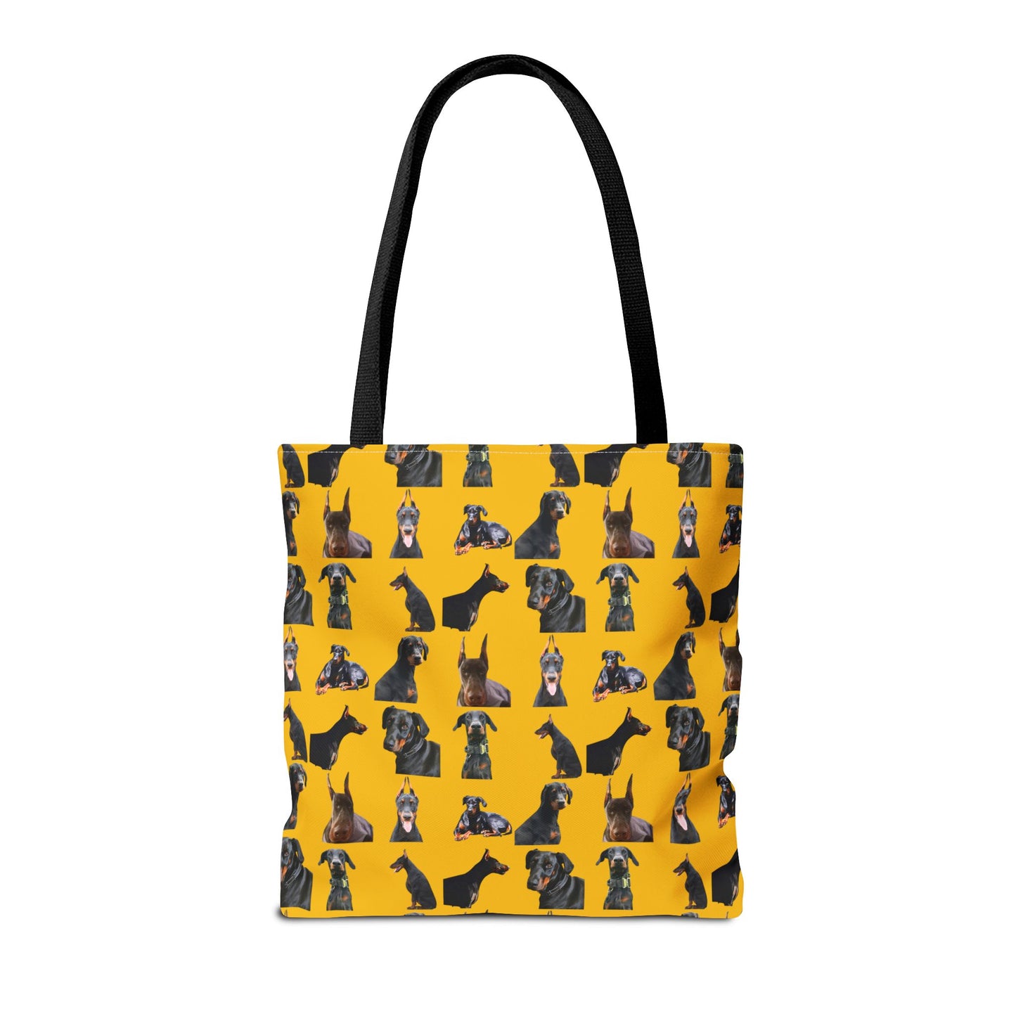 Edition 6 Doberman Model Pattern Yellow Tote Bag