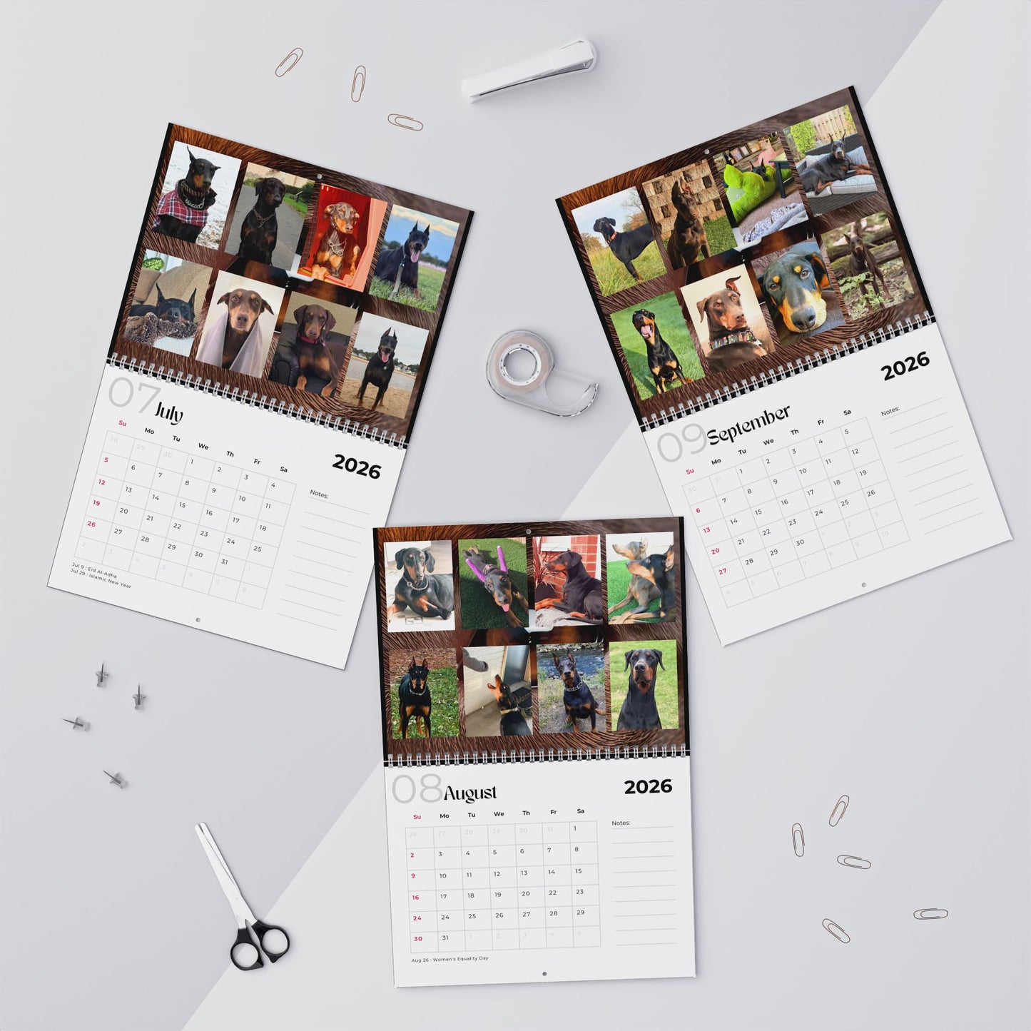 Edition 8 2026 Doberman Calendars