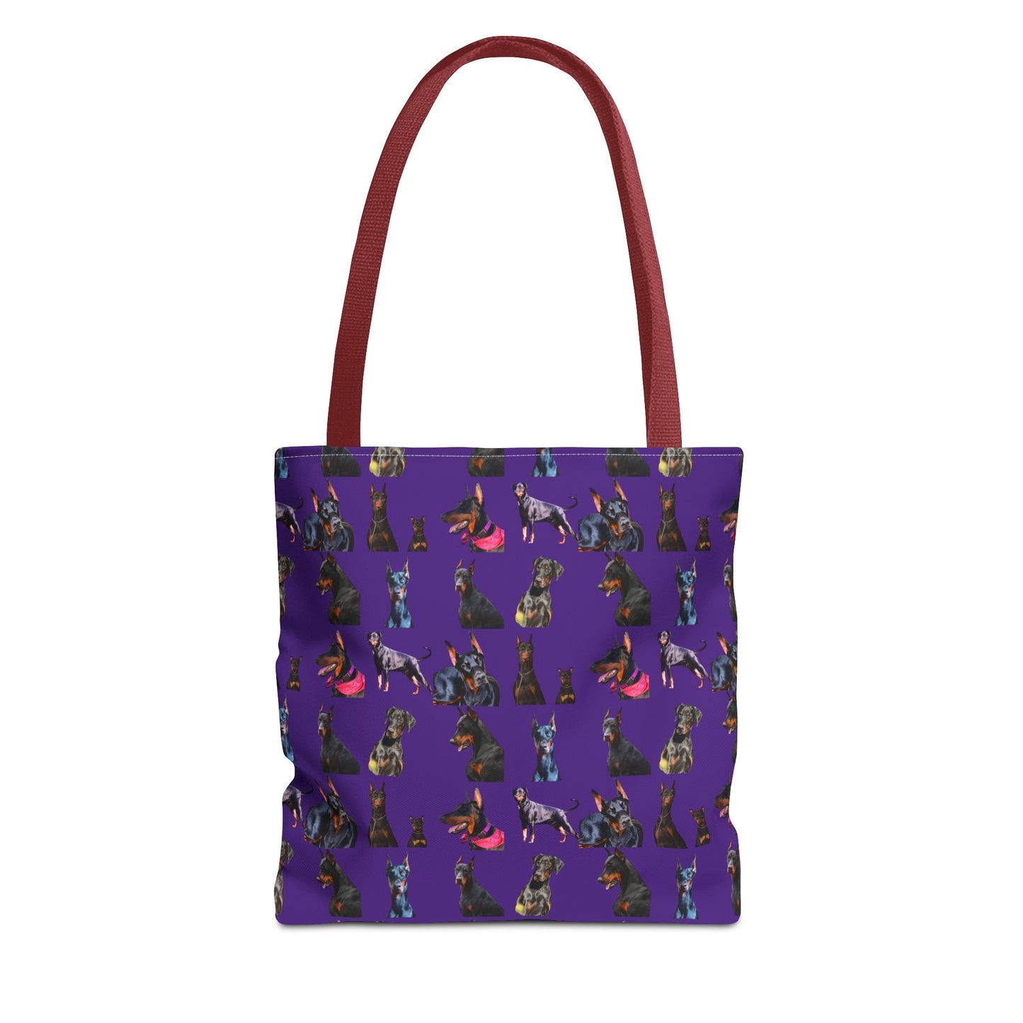 Edition 7 Doberman Model Pattern Purple Tote Bag