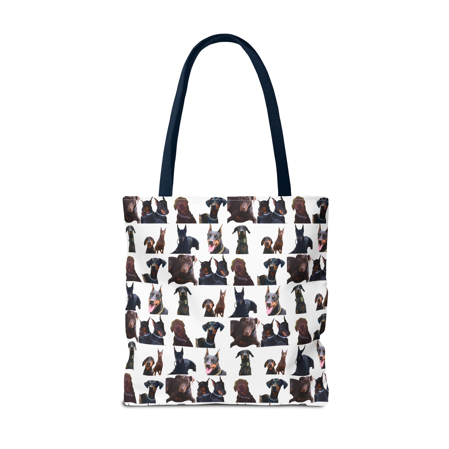 Edition 5 Doberman Model Pattern White Tote Bag
